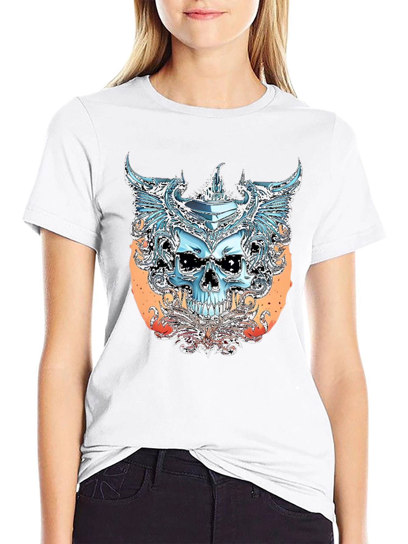 Skull Graphic Tee - Edgy Streetwear
