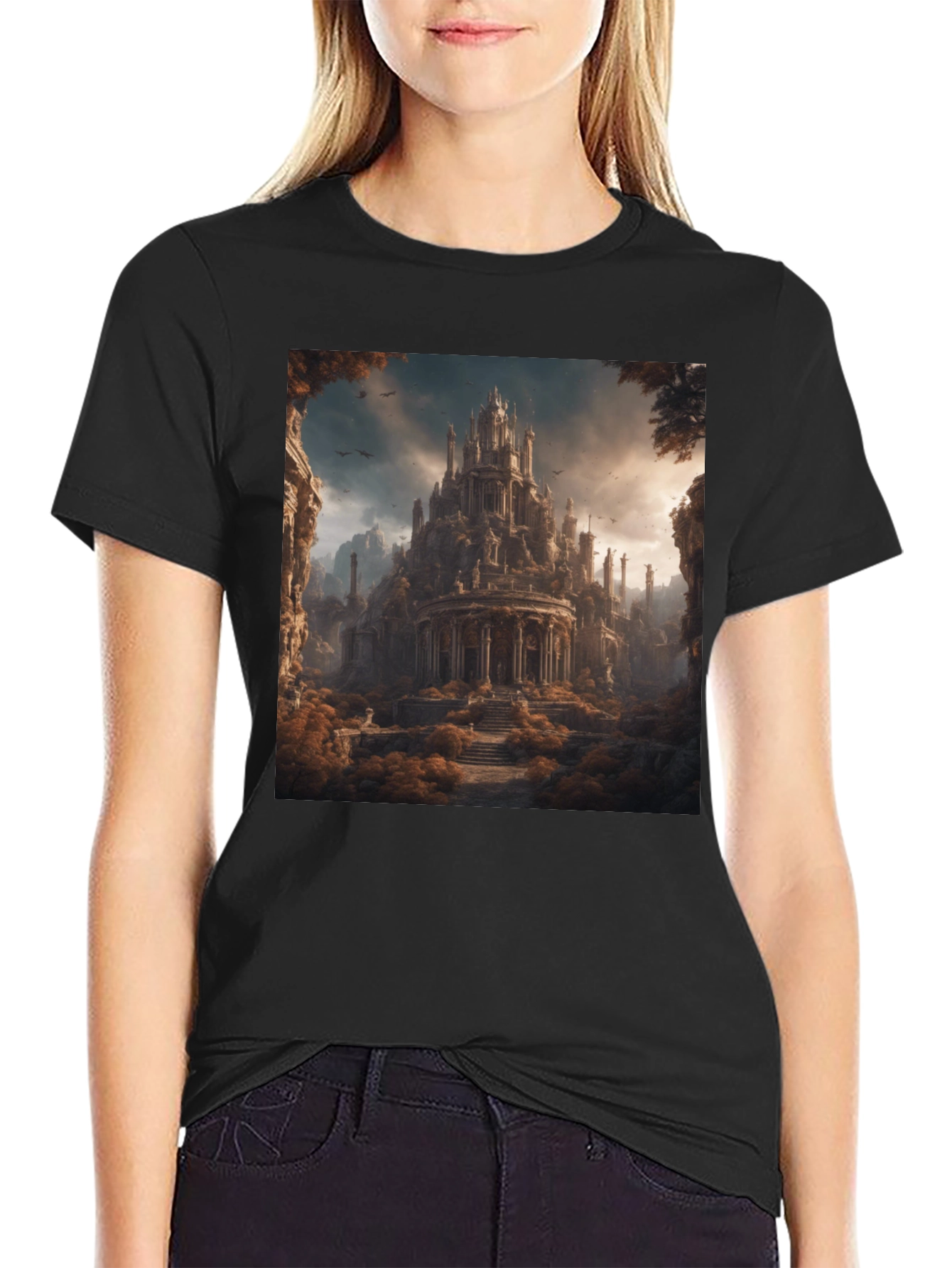 Architectural Castle Art T-Shirt