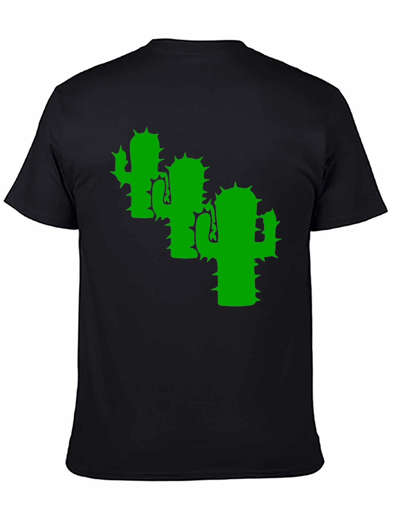 Cactus Graphic Tee - Modern Black T-Shirt