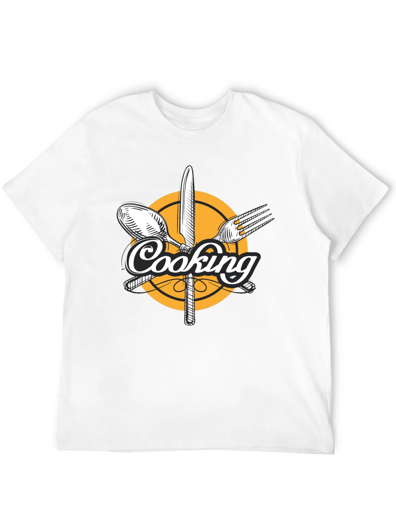 Cooking Graphic Black T-Shirt