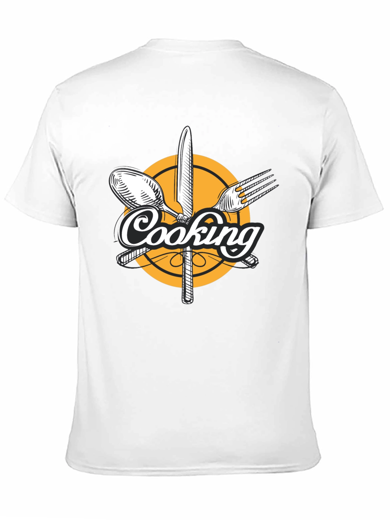 Cooking Graphic Black T-Shirt