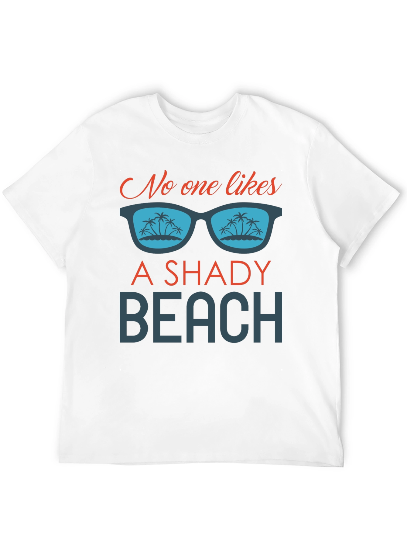 Shady Beach Graphic Tee - Mens Black T-Shirt