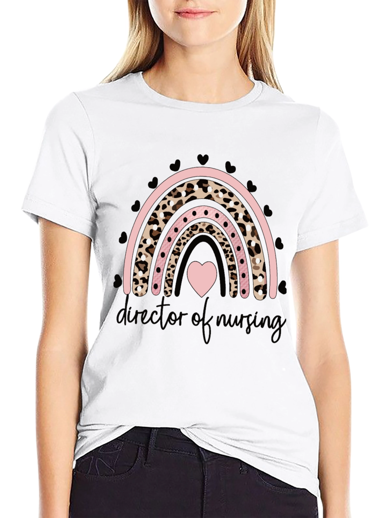 Director of Nursing Rainbow Graphic Tee