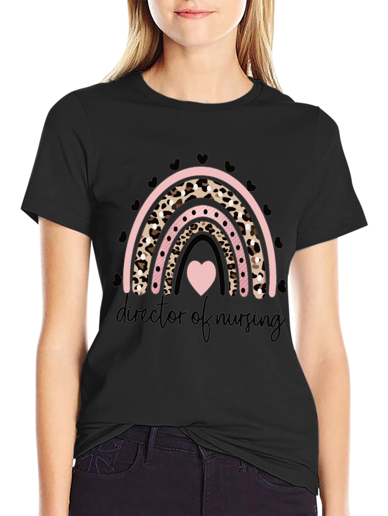 Director of Nursing Rainbow Graphic Tee