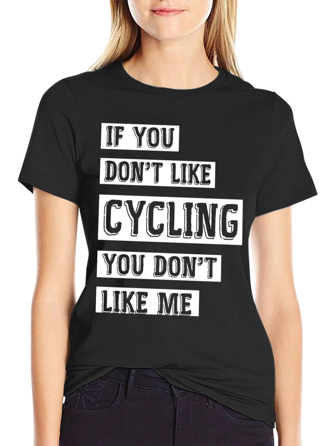 Cycling Lover Graphic T-Shirt - Black