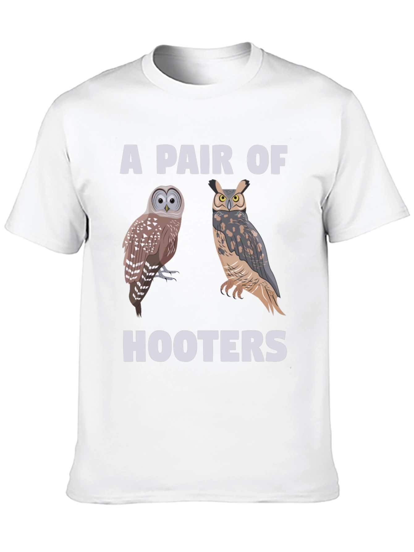 A Pair of Hooters Owls Graphic T-Shirt