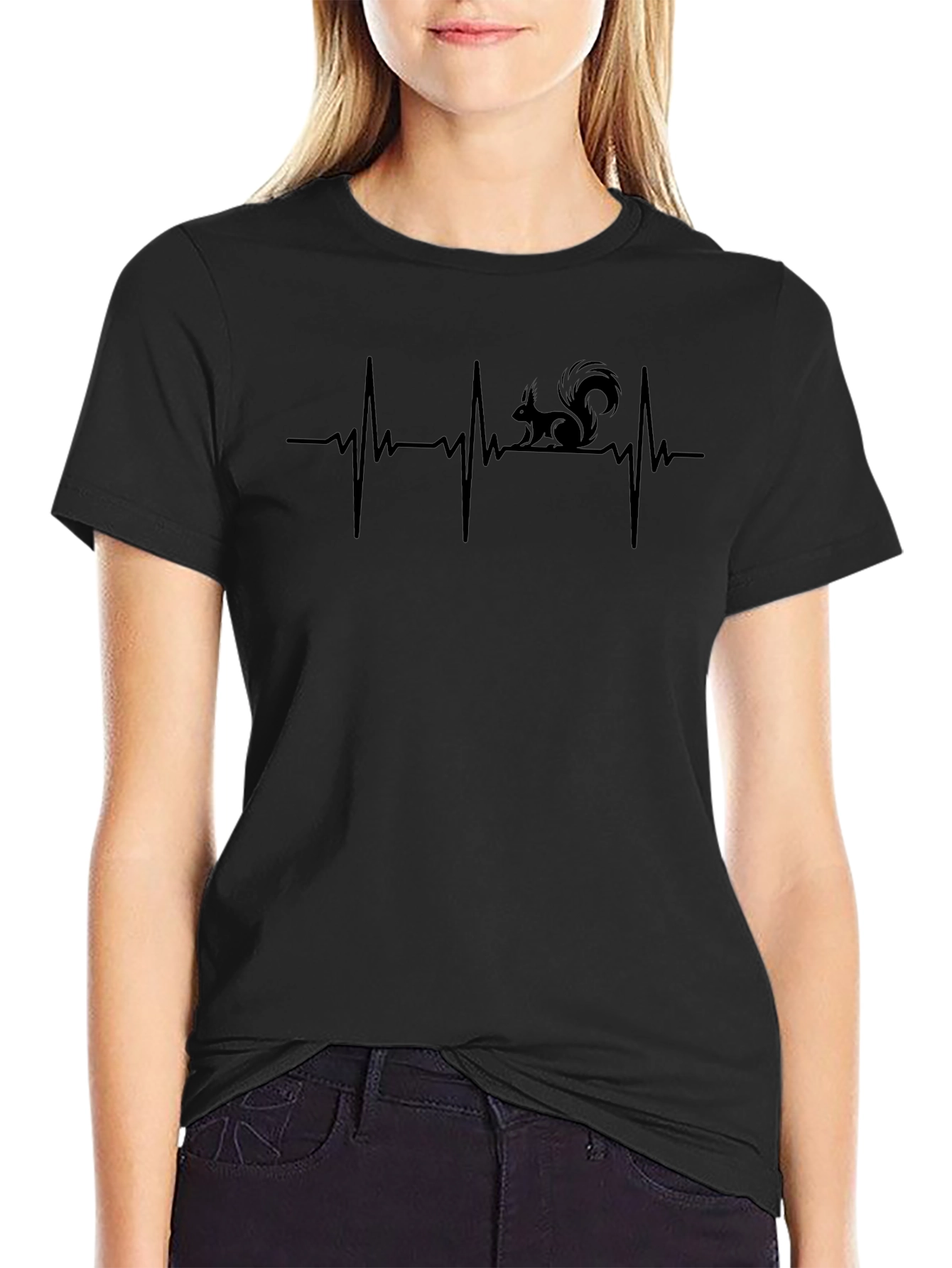 Squirrel Heartbeat Graphic Tee