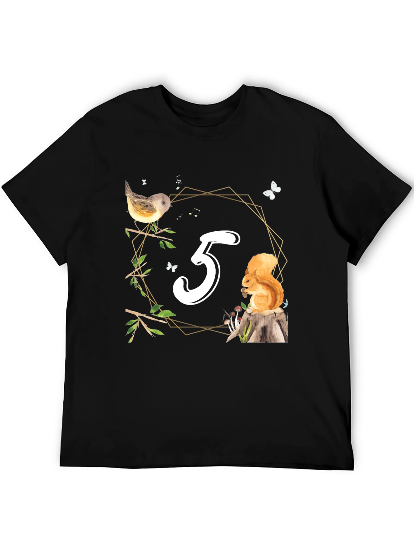 Cute Number 3 Birthday Forest Animal T-Shirt