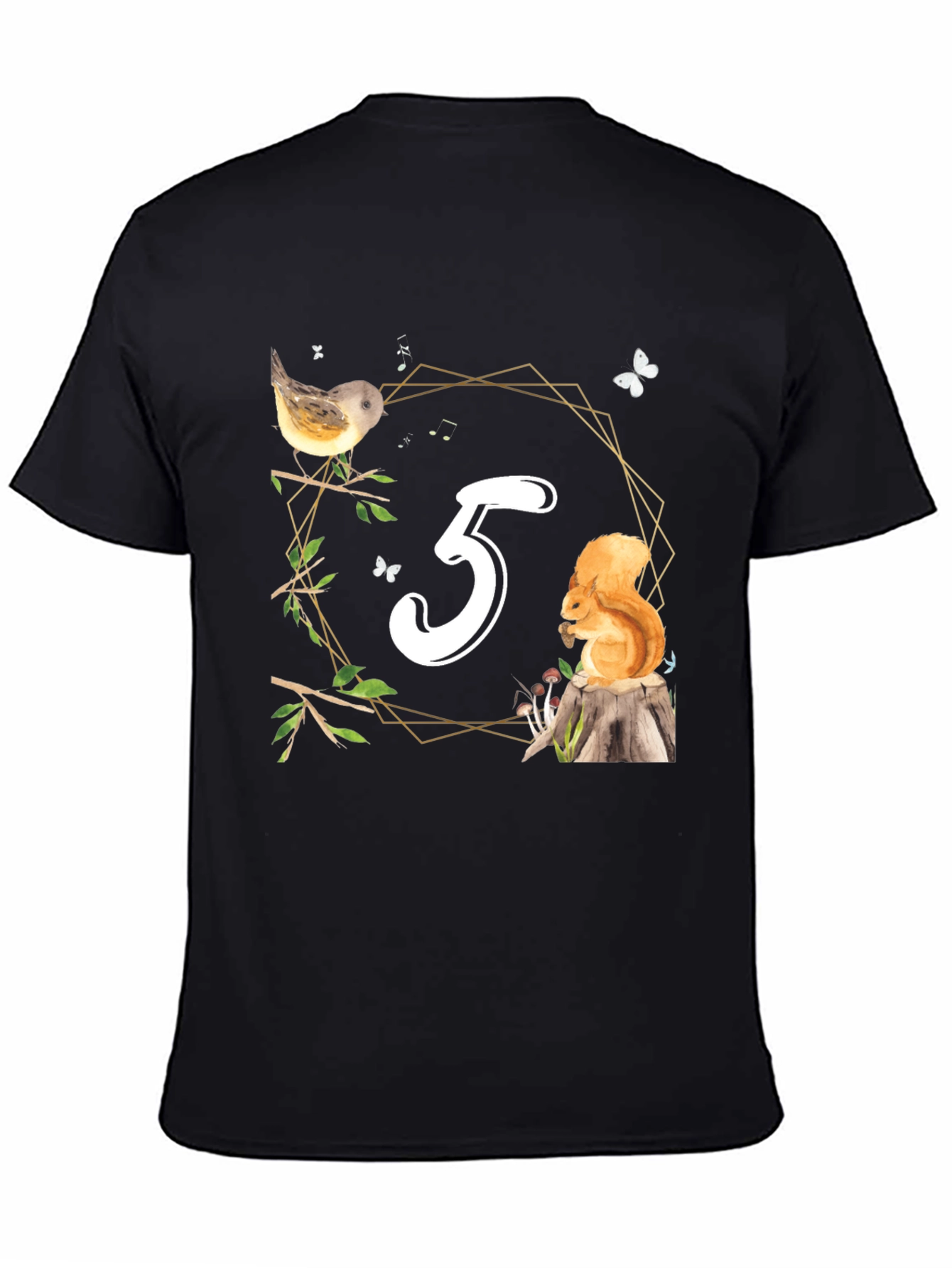 Cute Number 3 Birthday Forest Animal T-Shirt