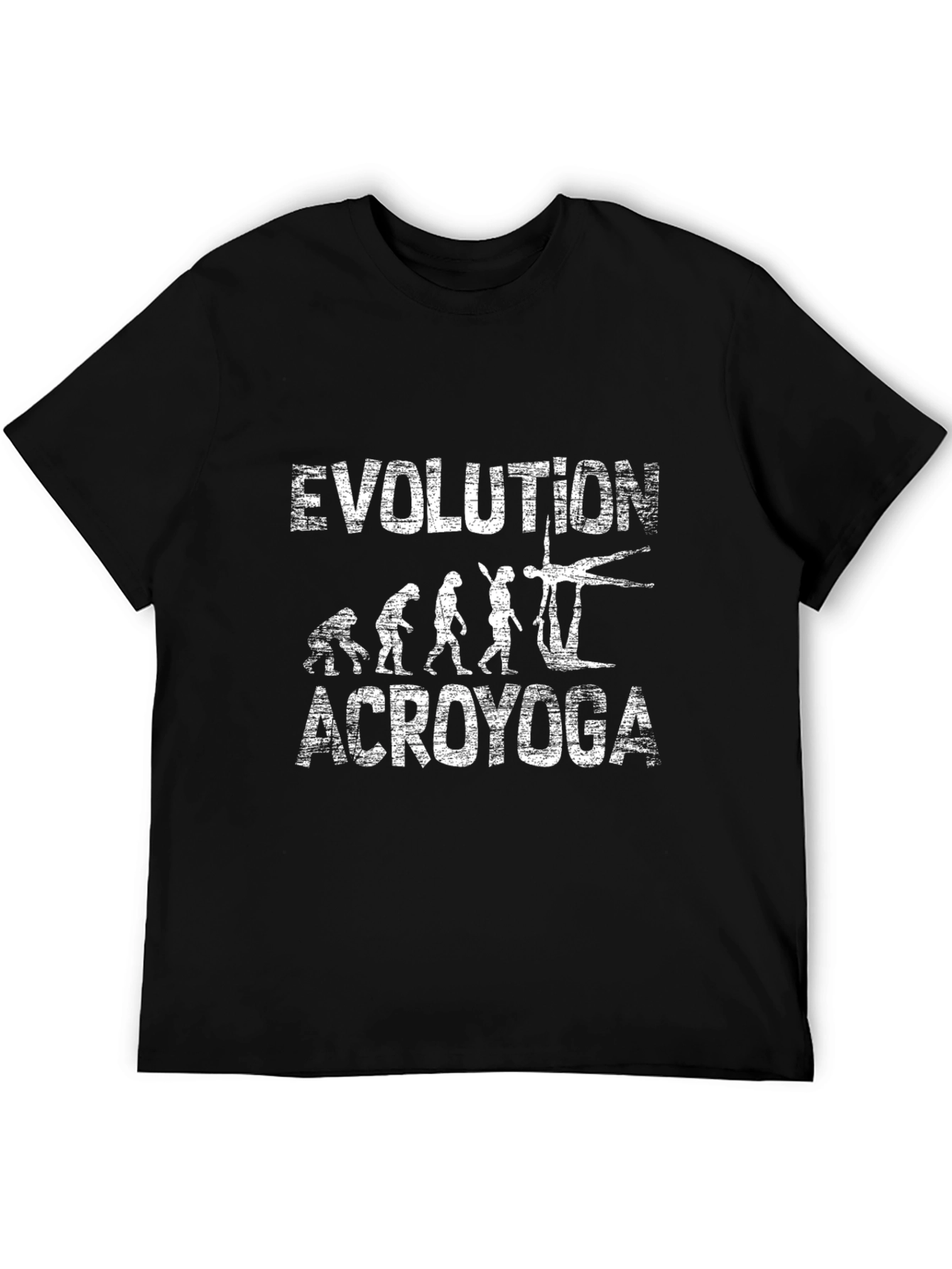 Acro Yoga Evolution T-Shirt - Black Graphic Tee