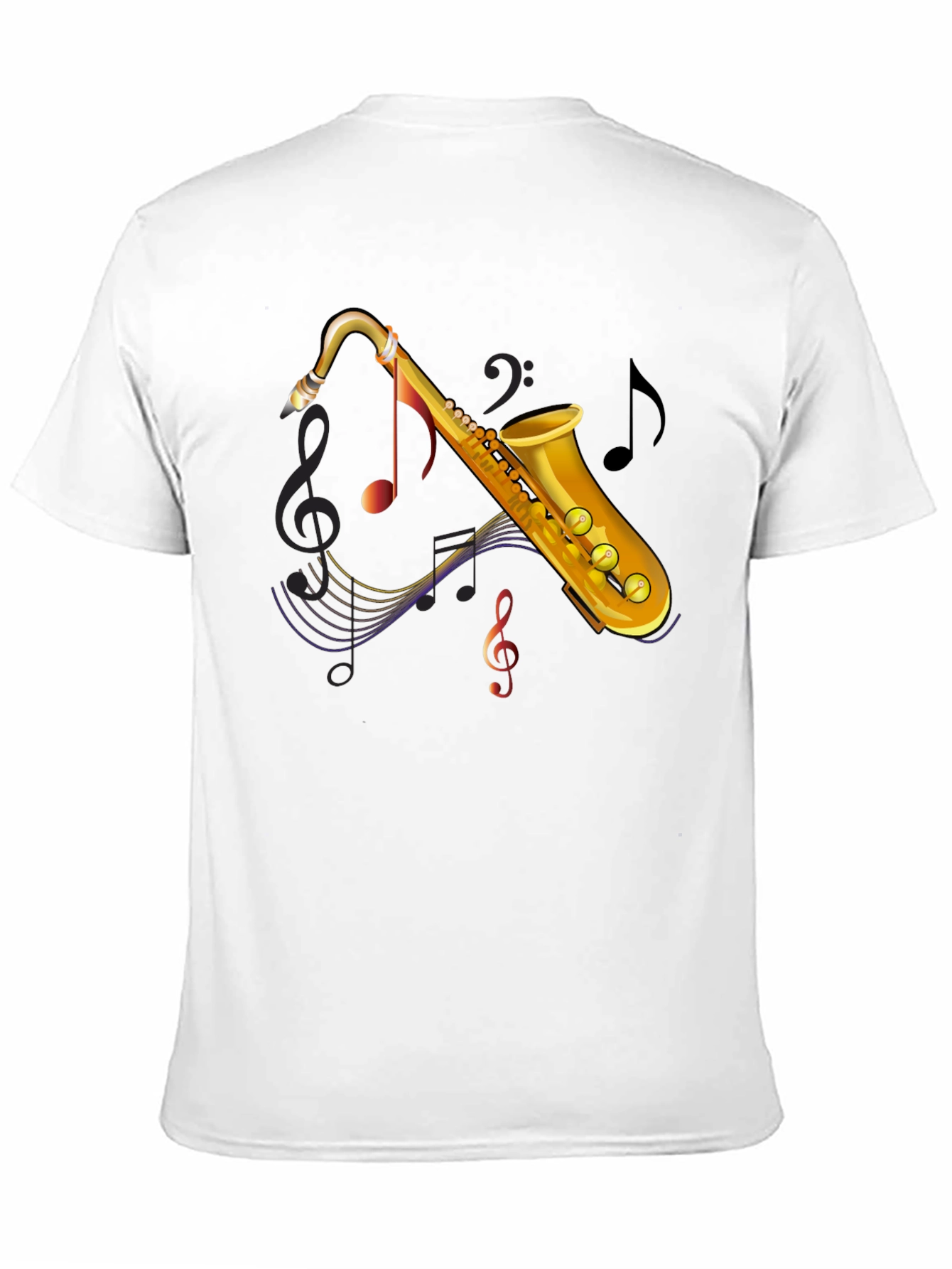 Saxophone Music Graphic Tee
