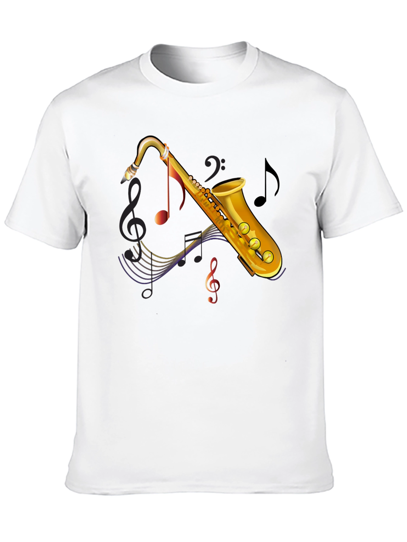 Saxophone Music Graphic Tee