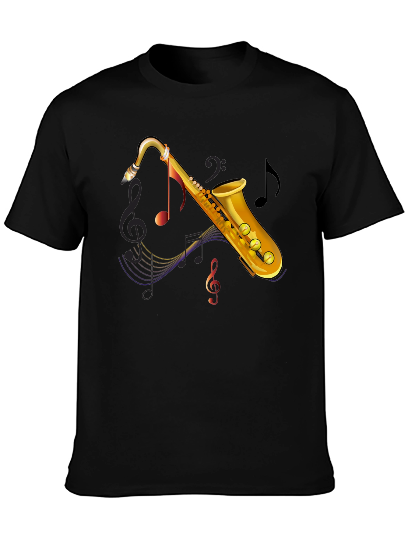 Saxophone Music Graphic Tee