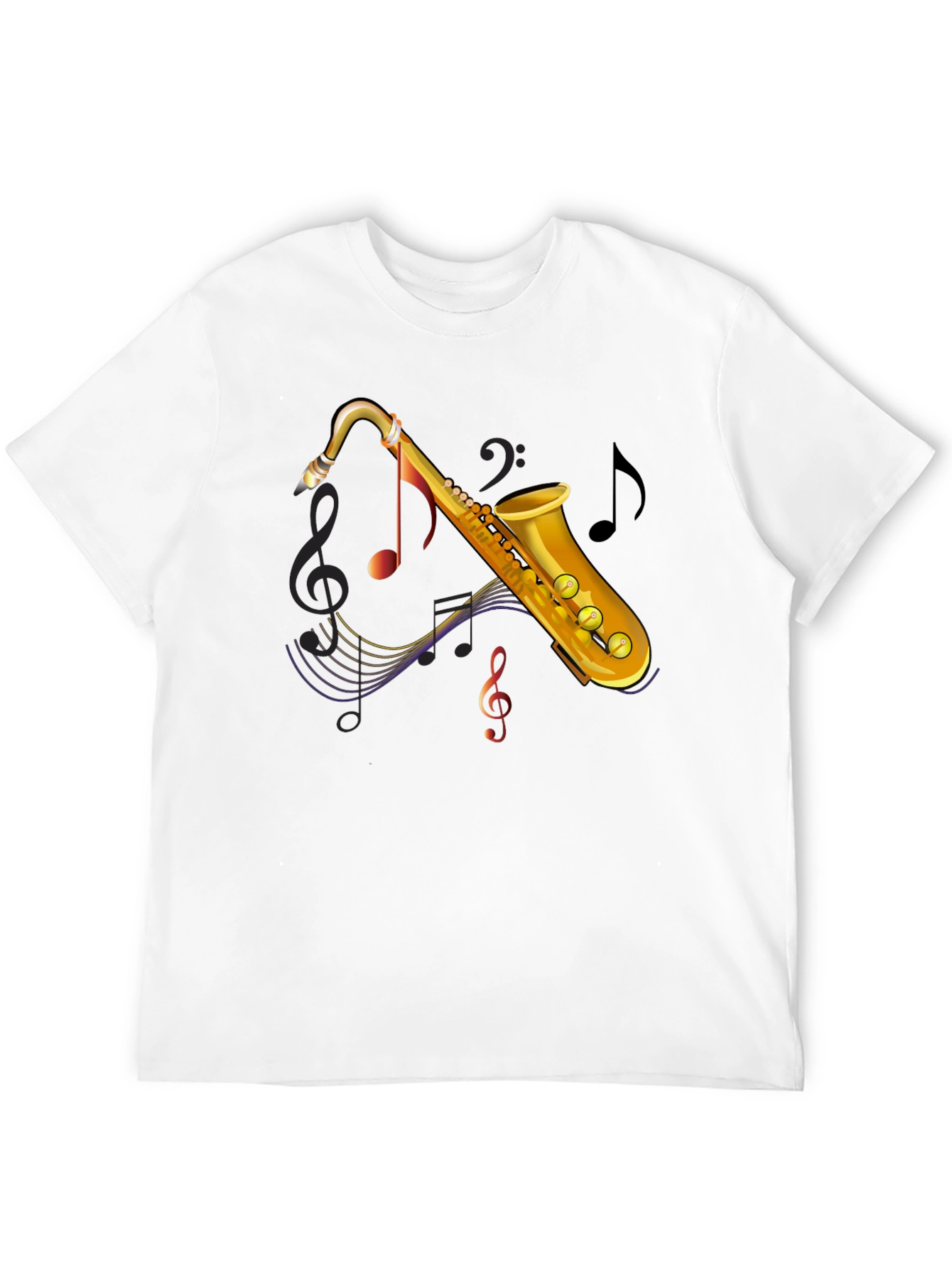 Saxophone Music Graphic Tee