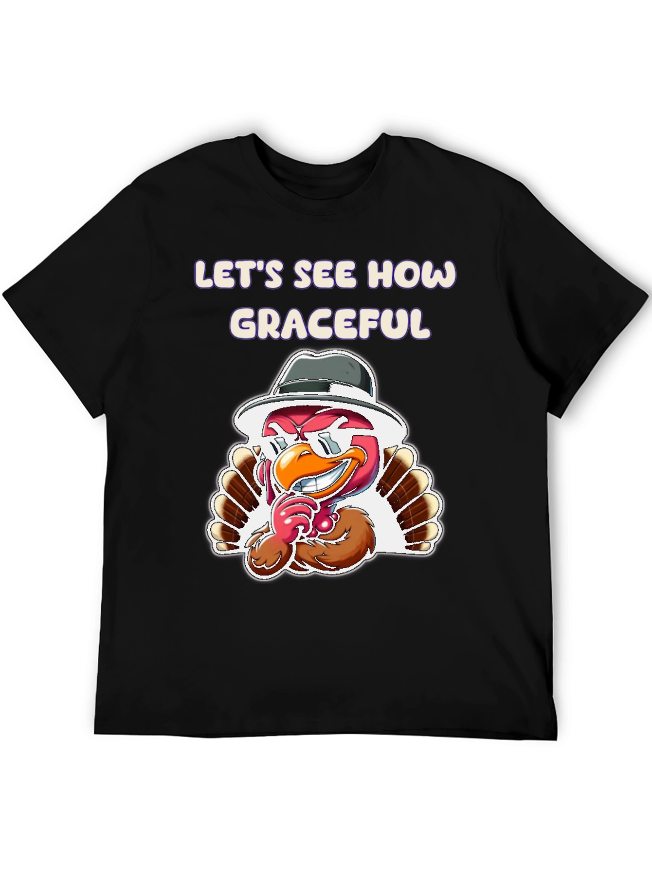Graceful Turkey Graphic T-Shirt