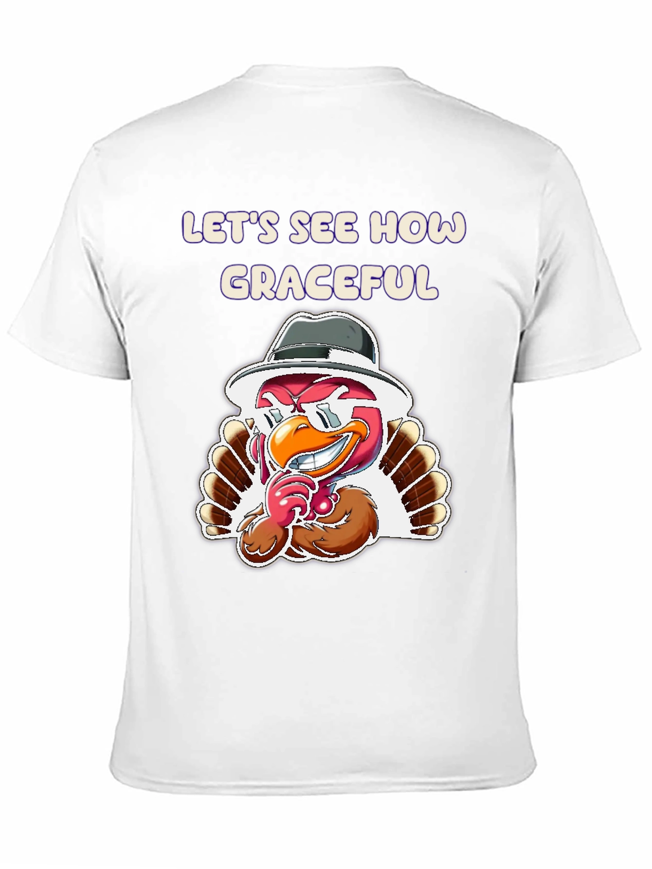 Graceful Turkey Graphic T-Shirt