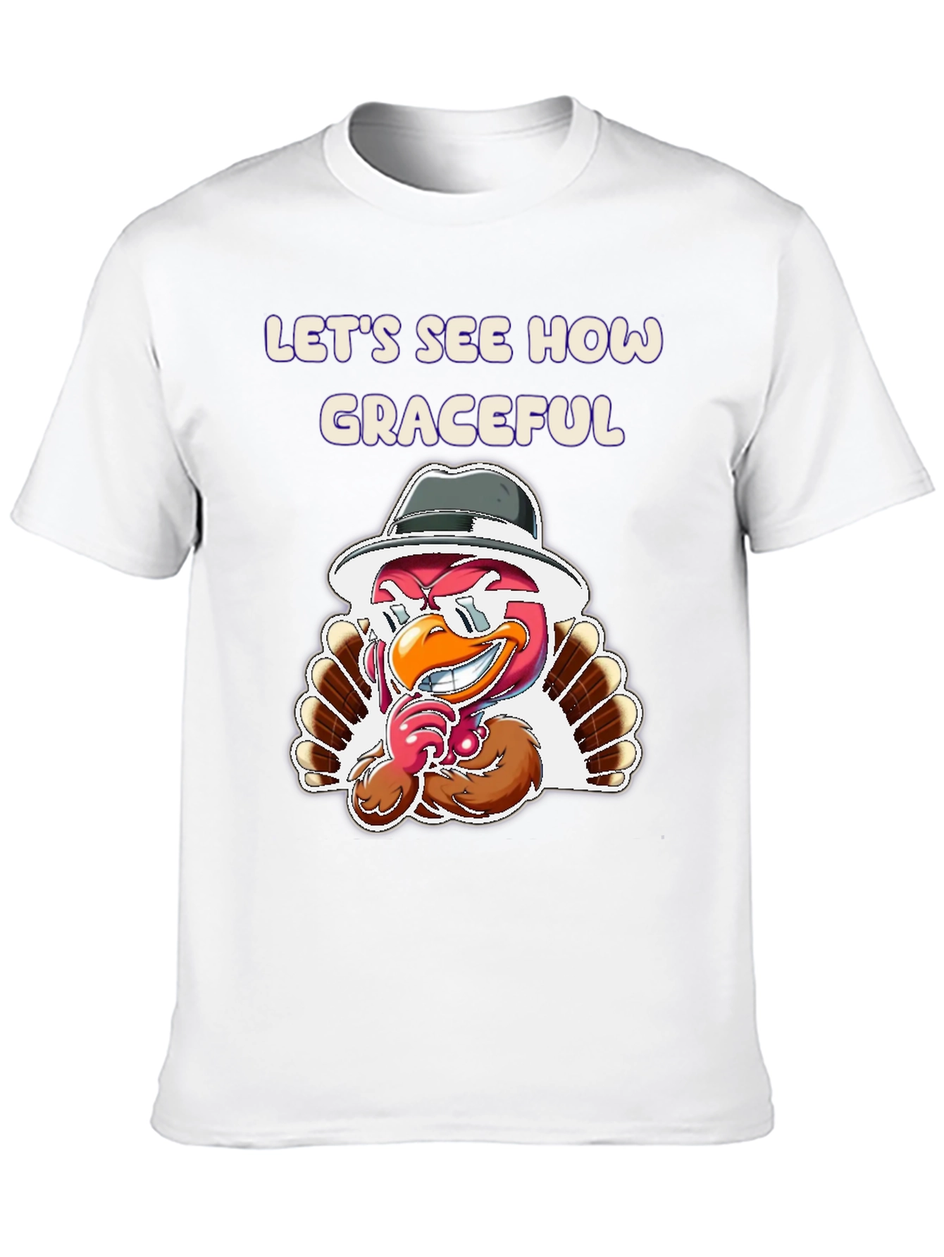 Graceful Turkey Graphic T-Shirt