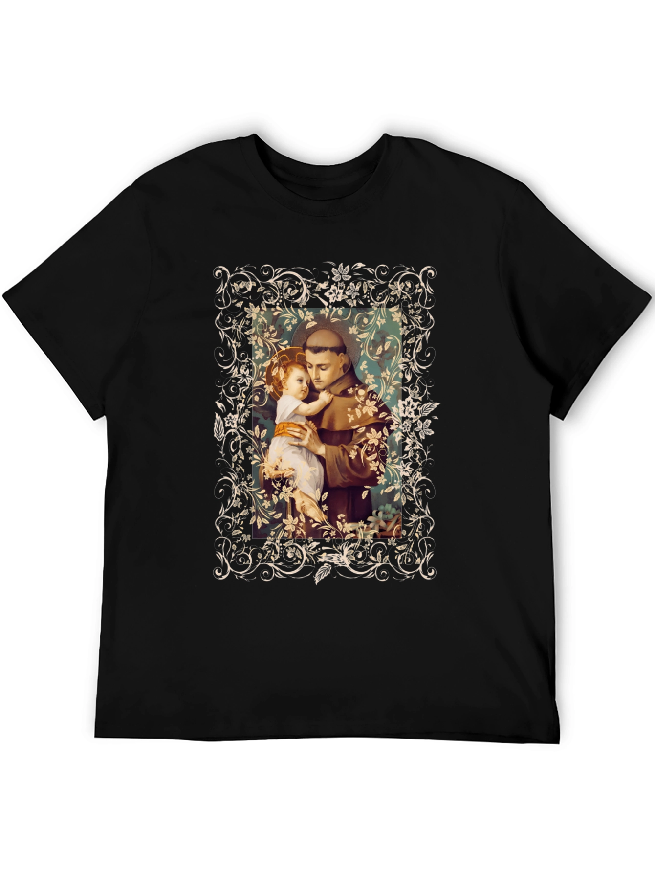 Saint Anthony & Baby Jesus Graphic T-Shirt