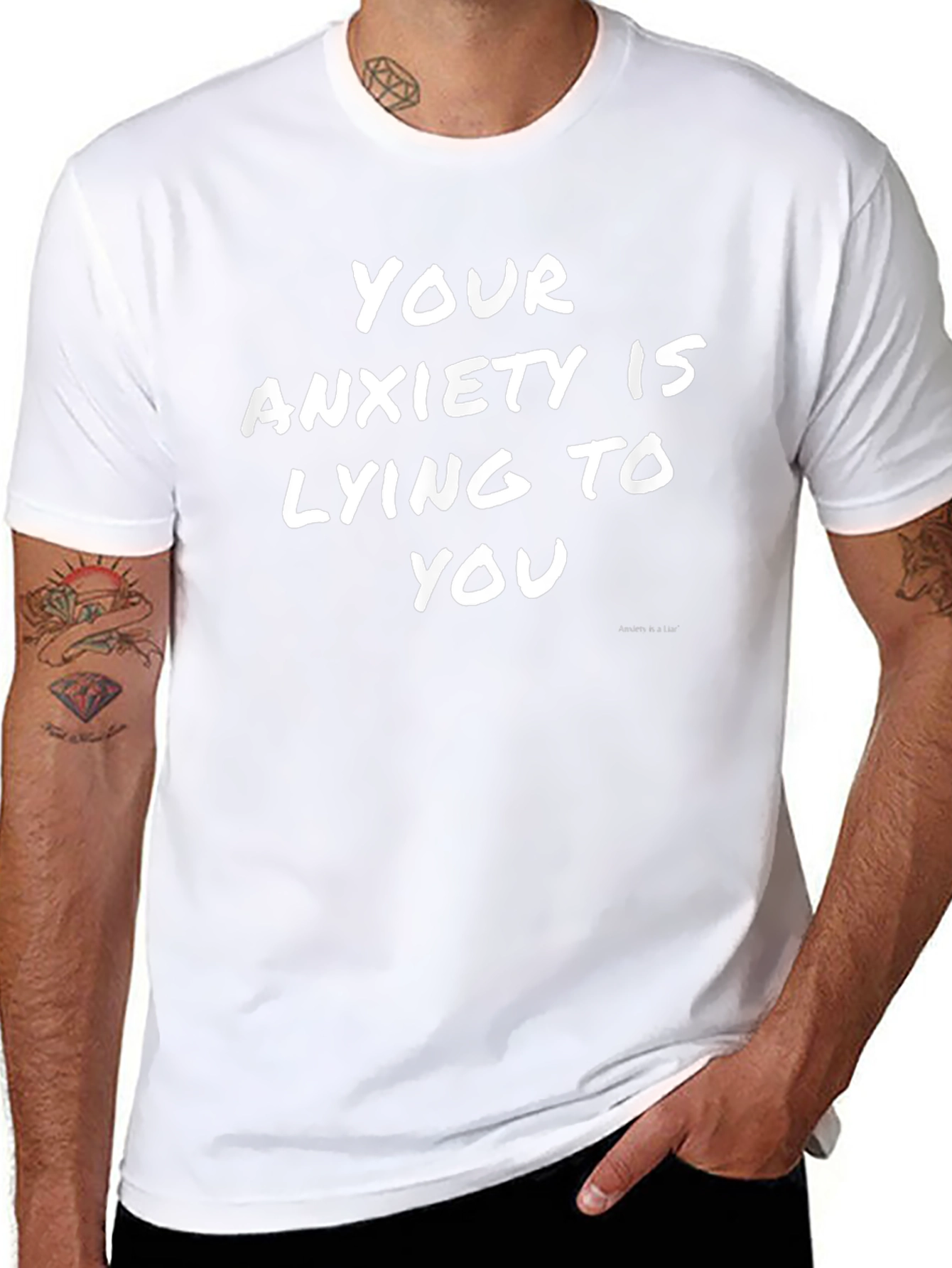 Anxiety Truth Mens Black T-Shirt