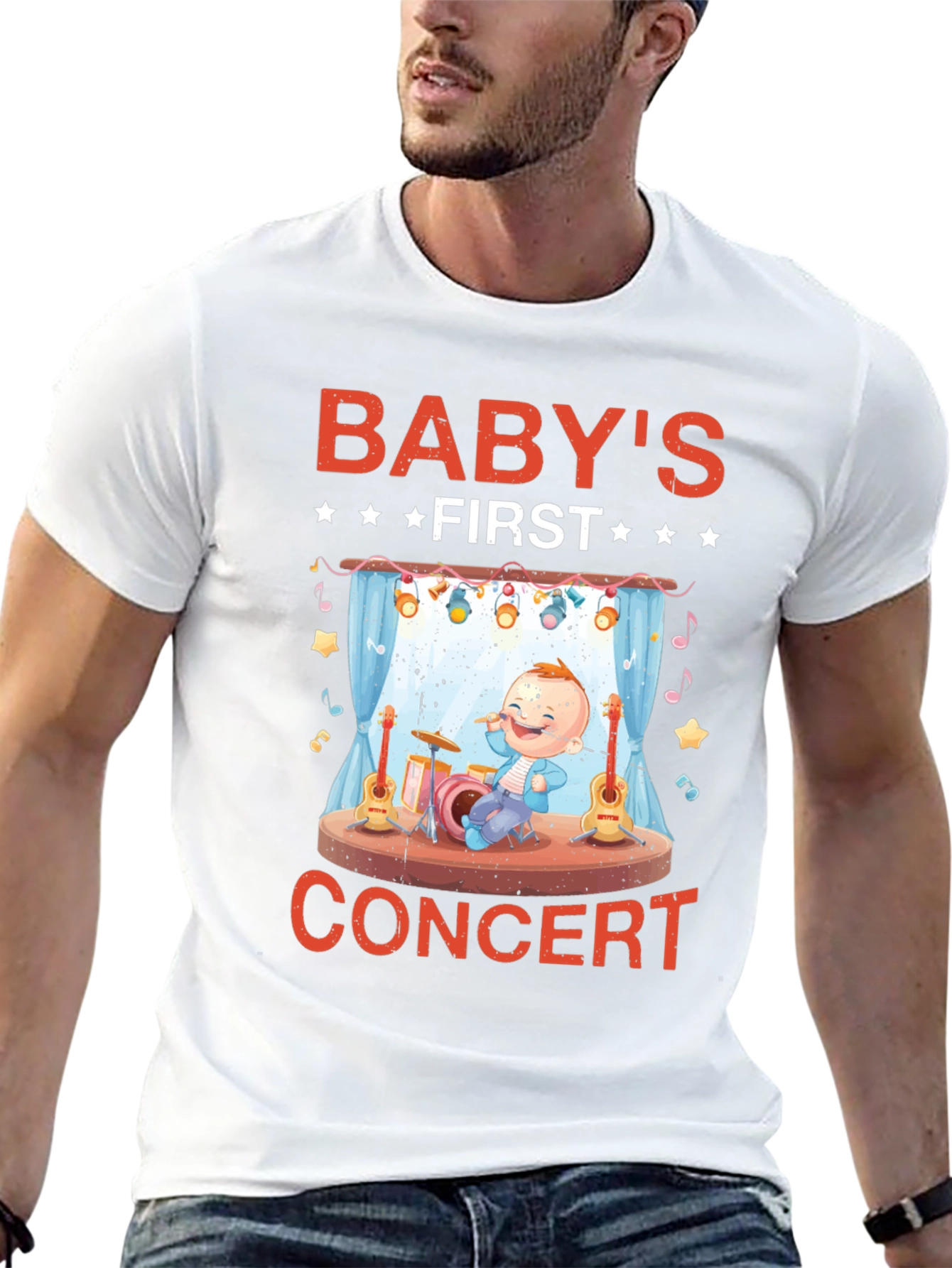 Babys First Concert Black T-Shirt