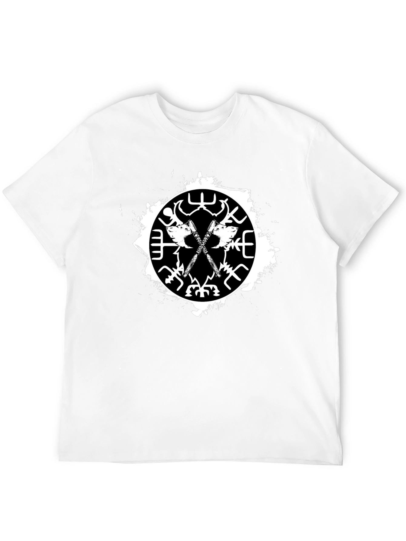 Viking Axes T-Shirt - Mens Black Graphic Tee