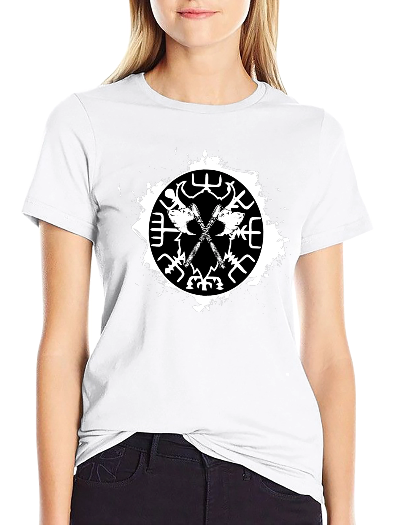 Viking Axes T-Shirt - Mens Black Graphic Tee