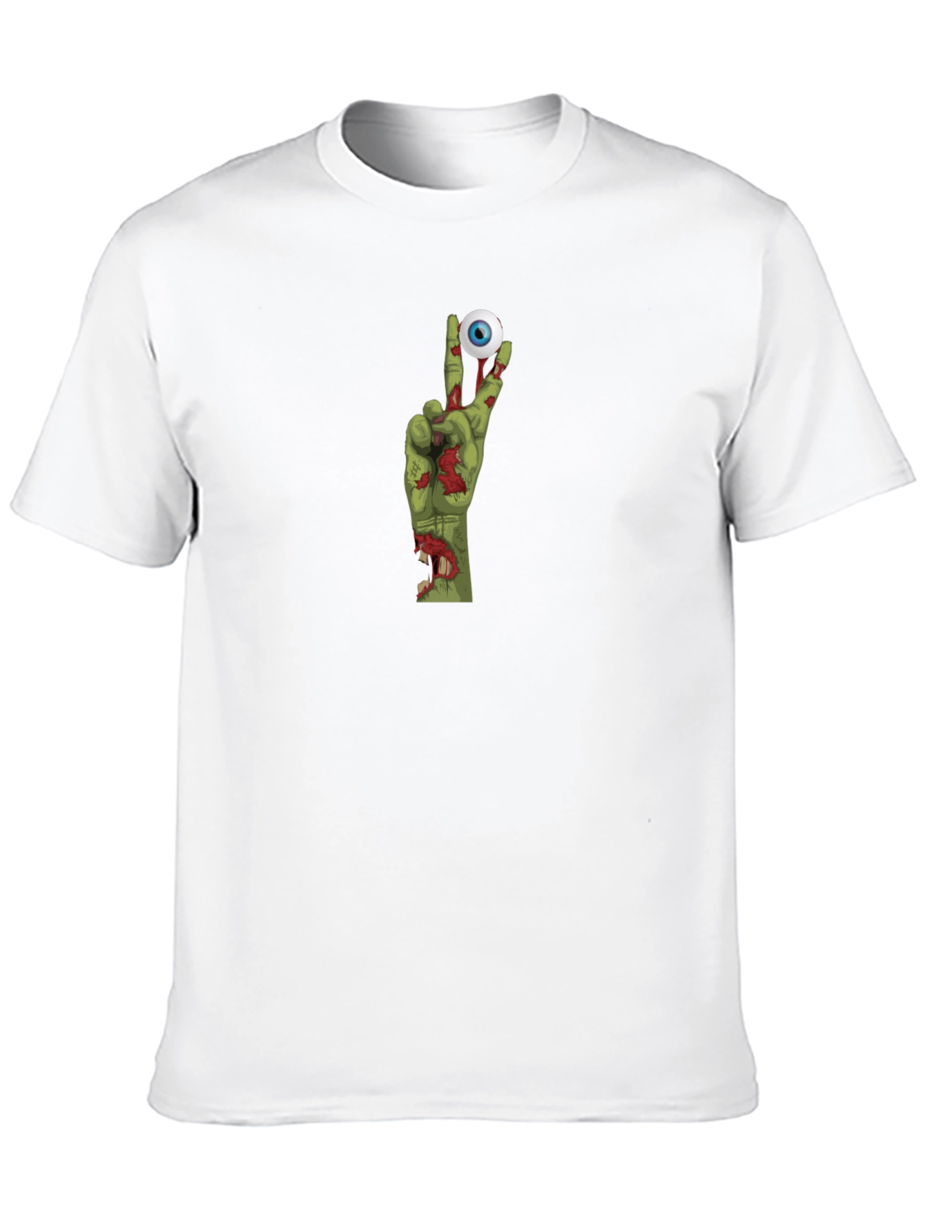 Zombie Hand Peace Sign Graphic T-Shirt