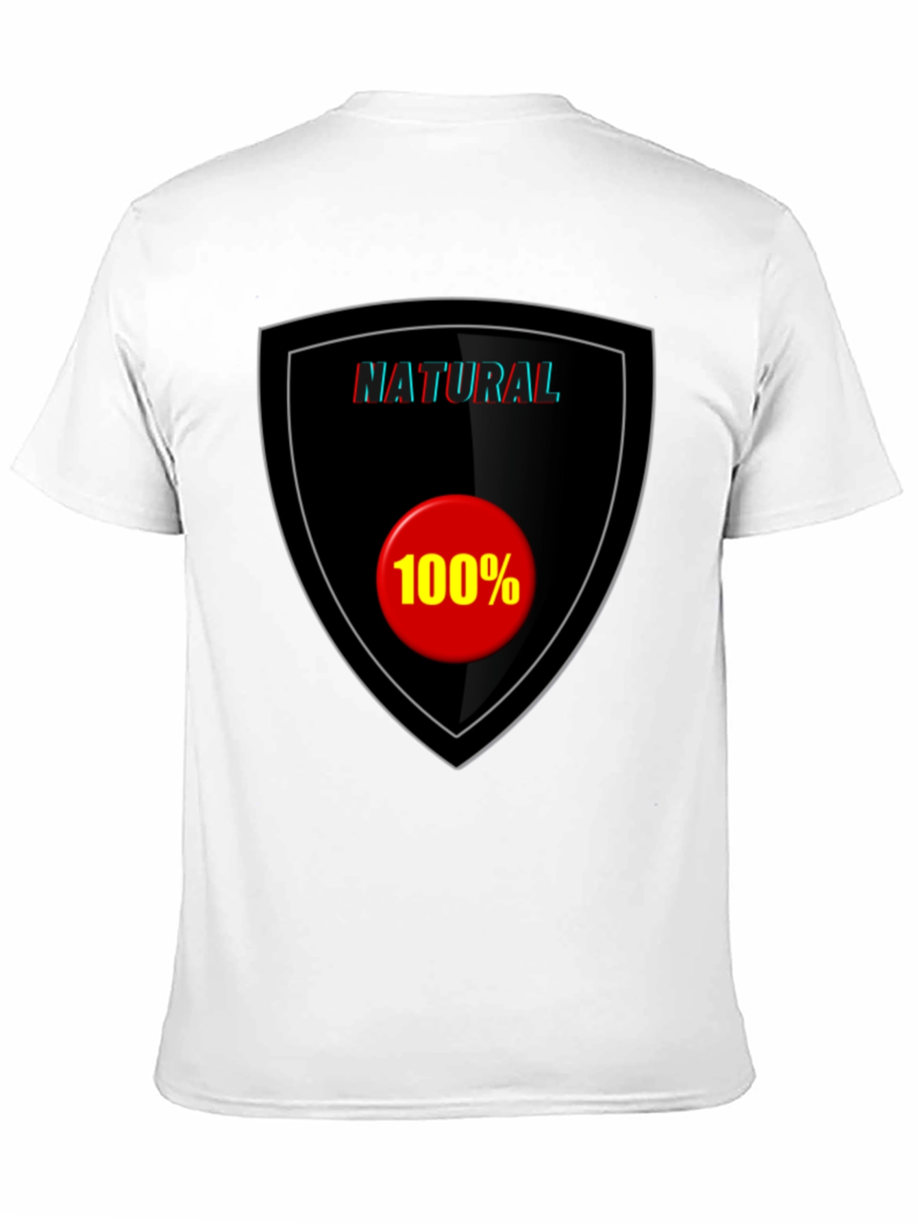 100% Natural Black T-Shirt