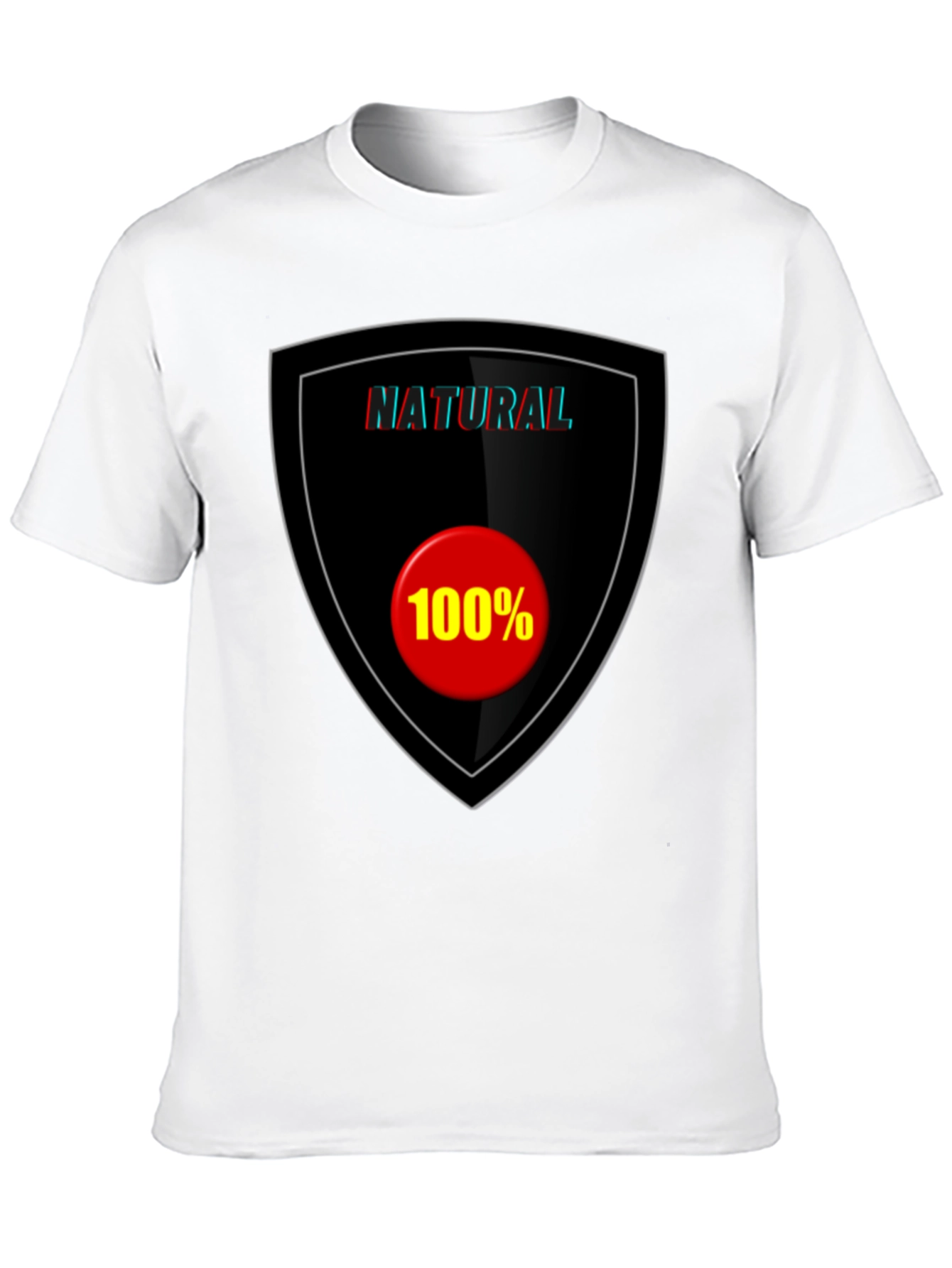 100% Natural Black T-Shirt