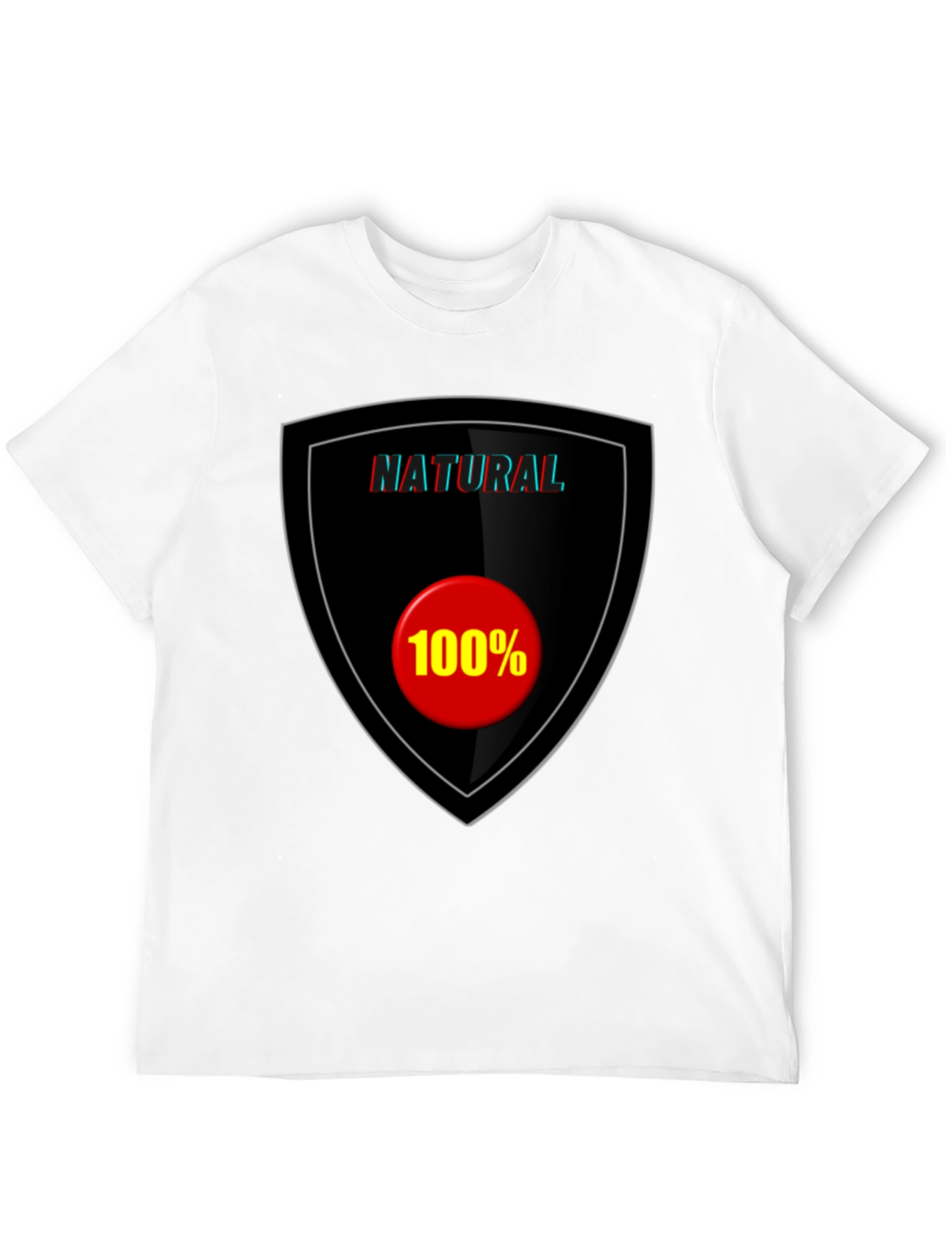 100% Natural Black T-Shirt