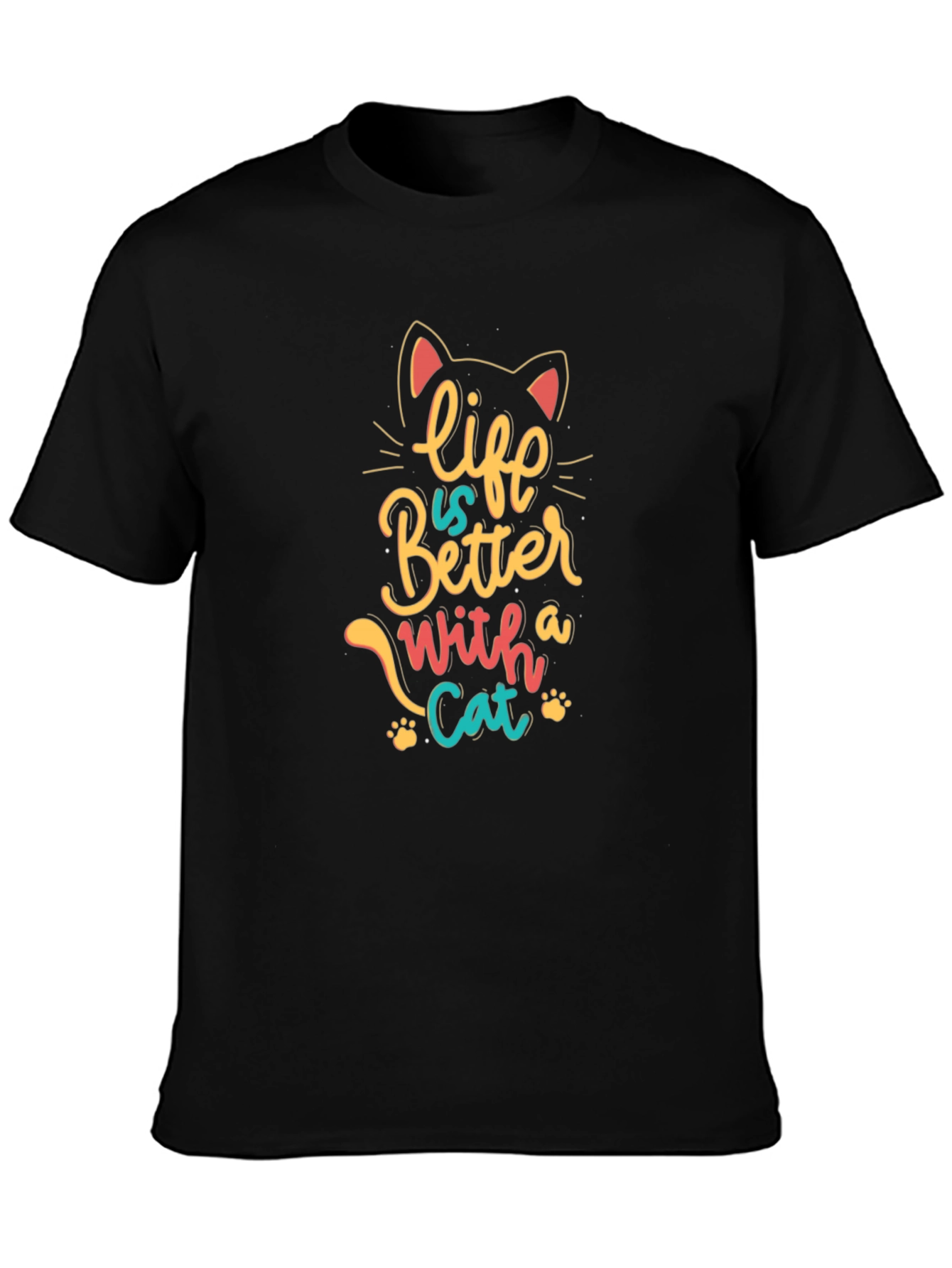 Life is Better with a Cat Graphic Tee