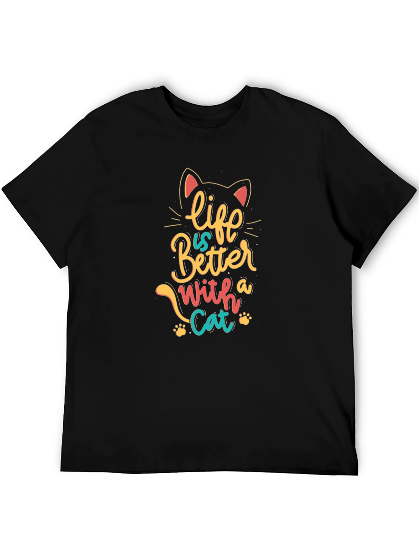 Life is Better with a Cat Graphic Tee
