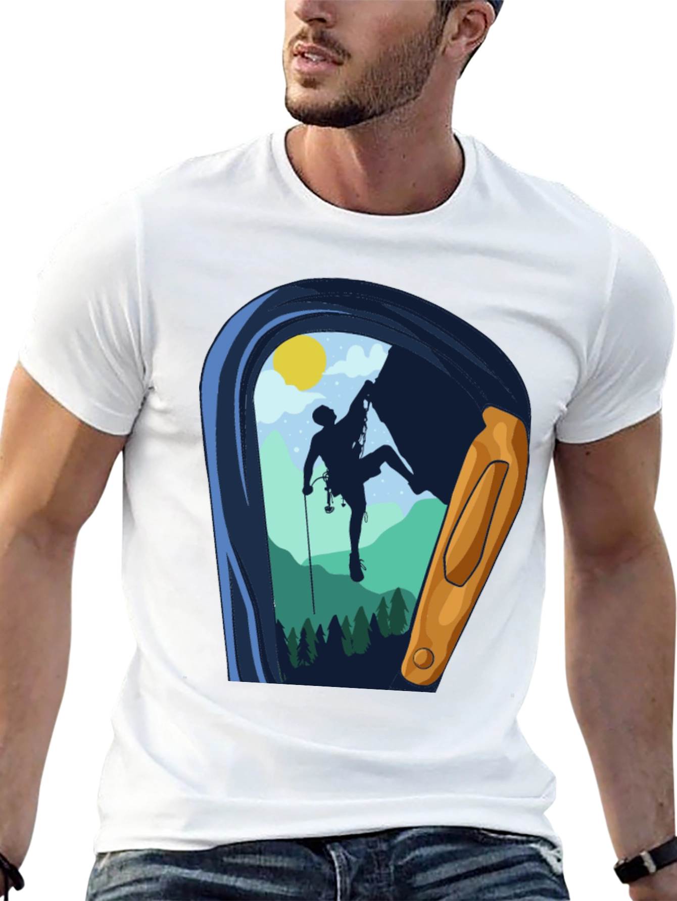 Rock Climbing T-Shirt Mountain Adventure Graphic Tee
