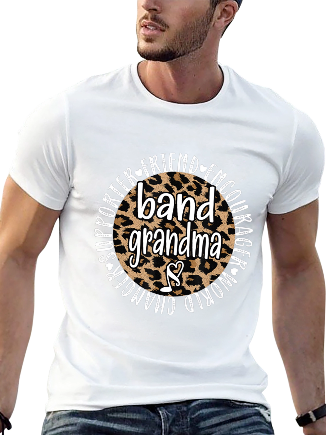 Band Grandma Leopard Print T-Shirt