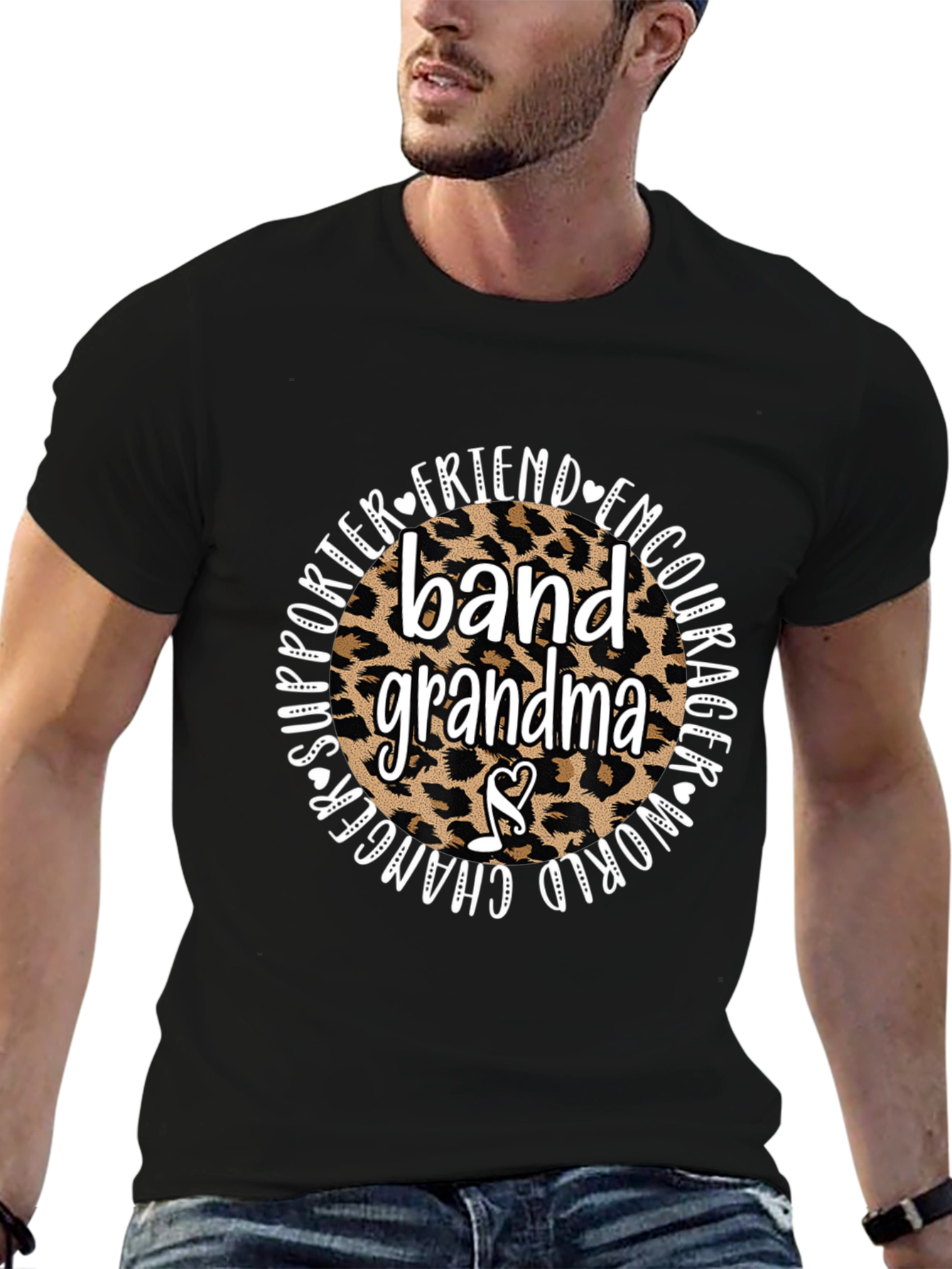Band Grandma Leopard Print T-Shirt