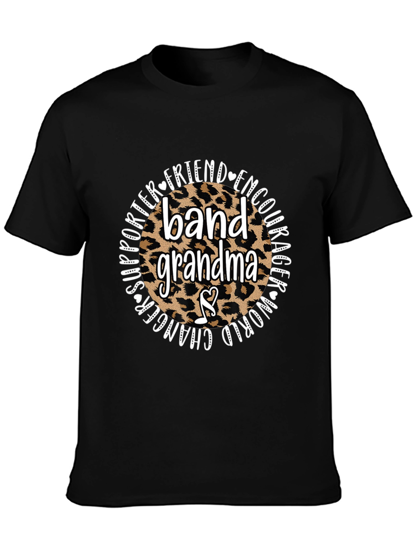 Band Grandma Leopard Print T-Shirt