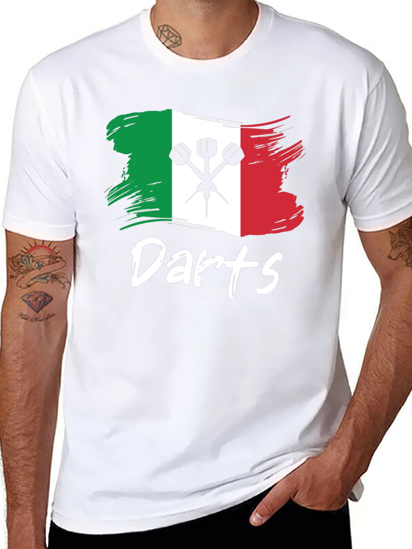Darts Italian Flag T-Shirt