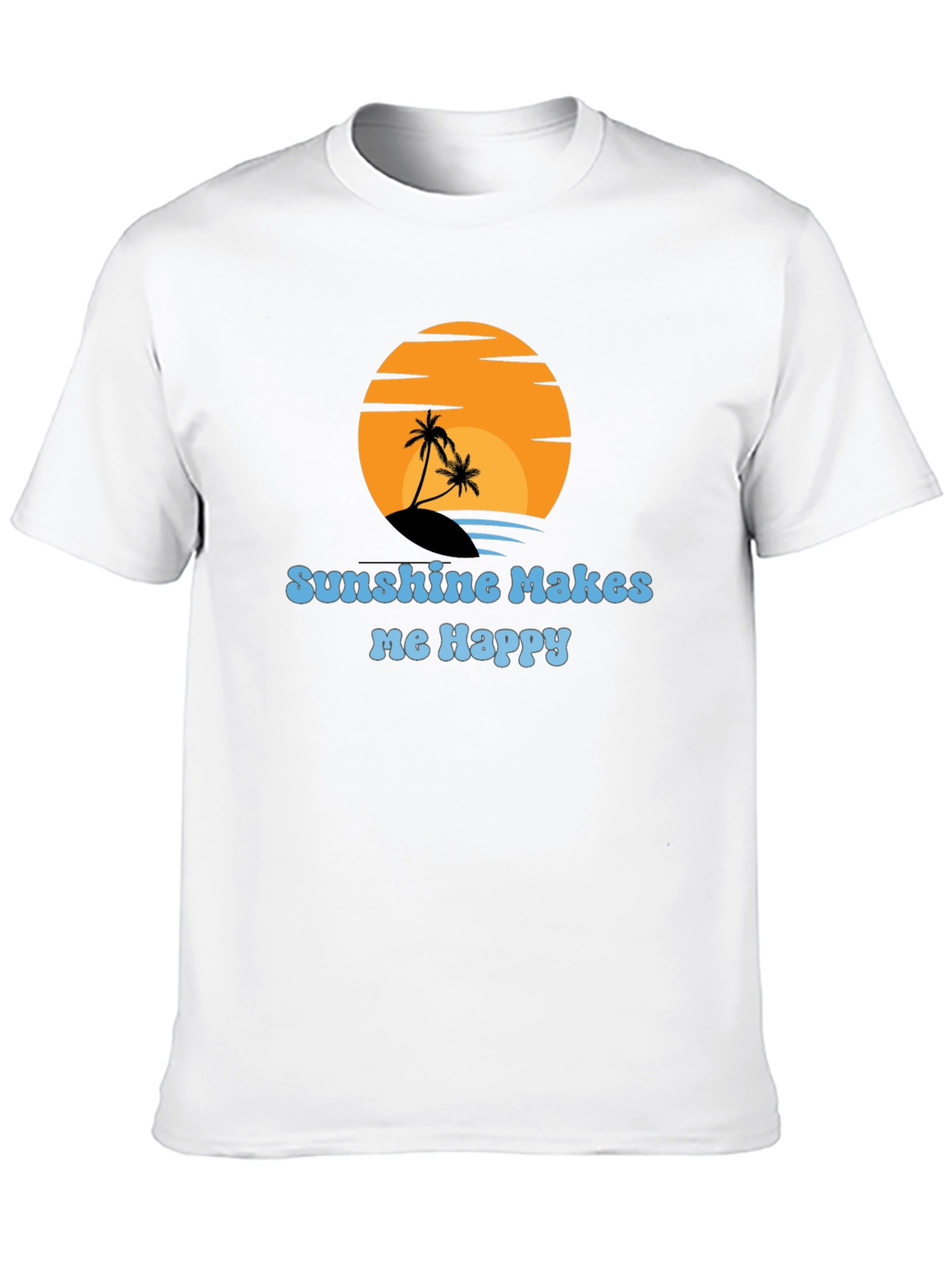 Sunshine Makes Me Happy Graphic T-Shirt