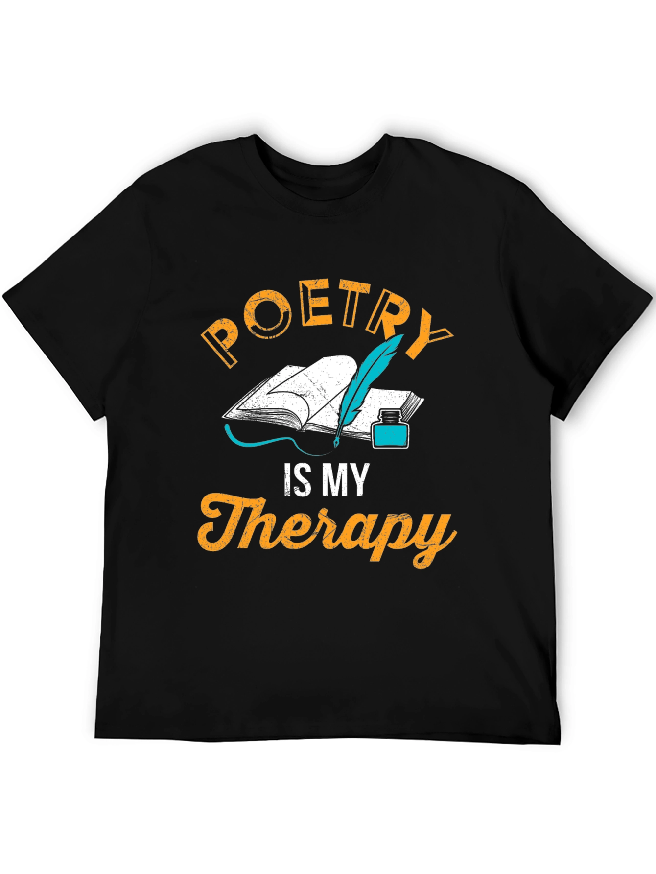 Poetry is My Therapy T-Shirt - Writers Gift