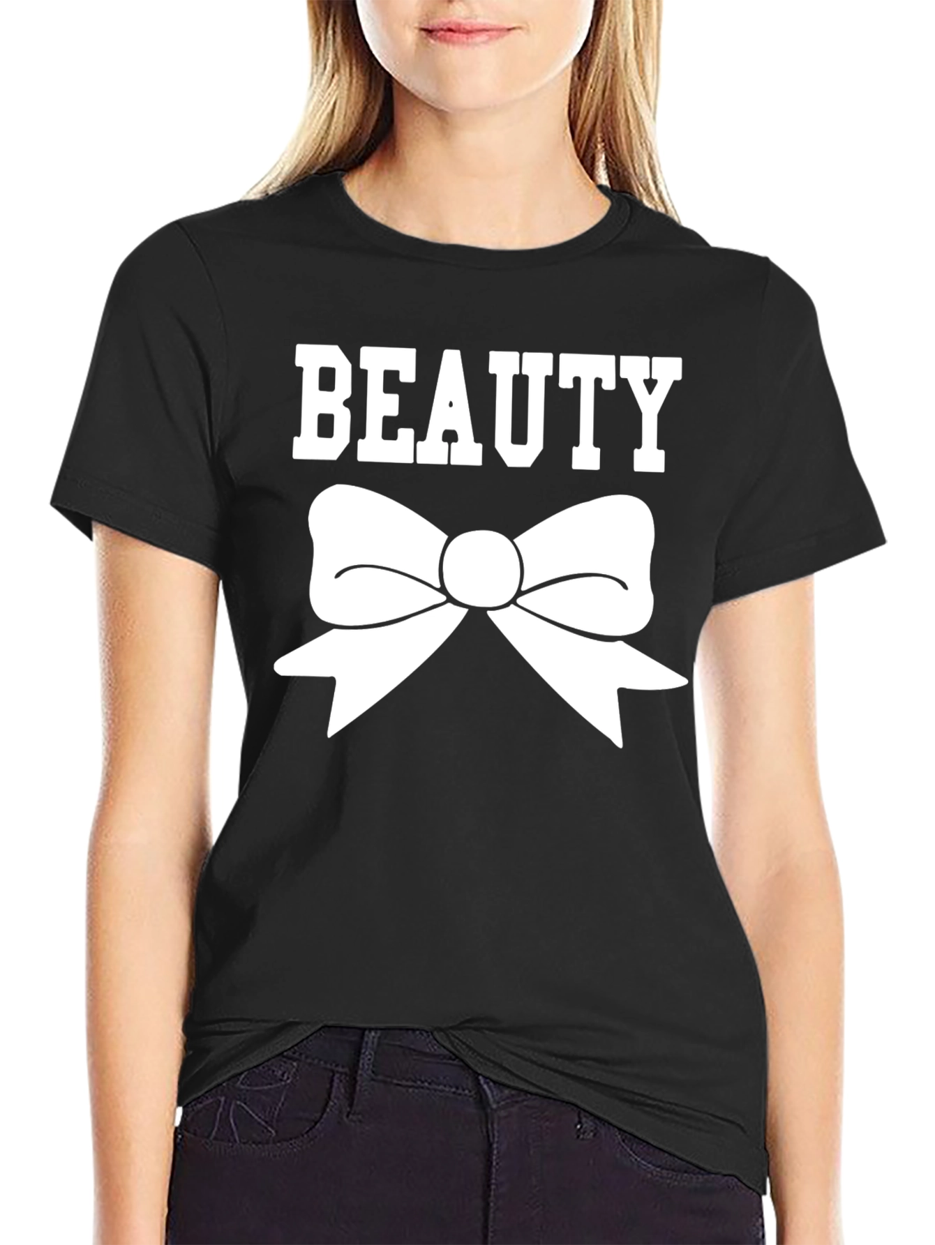 Beauty Bow Black T-Shirt