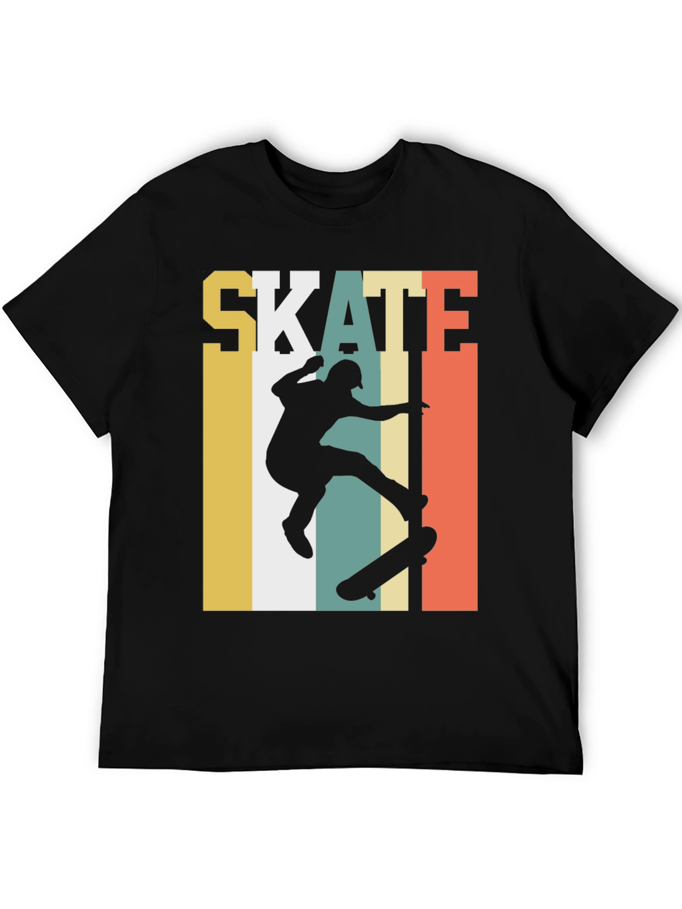 Retro Skate T-Shirt - Classic Skateboarder Design