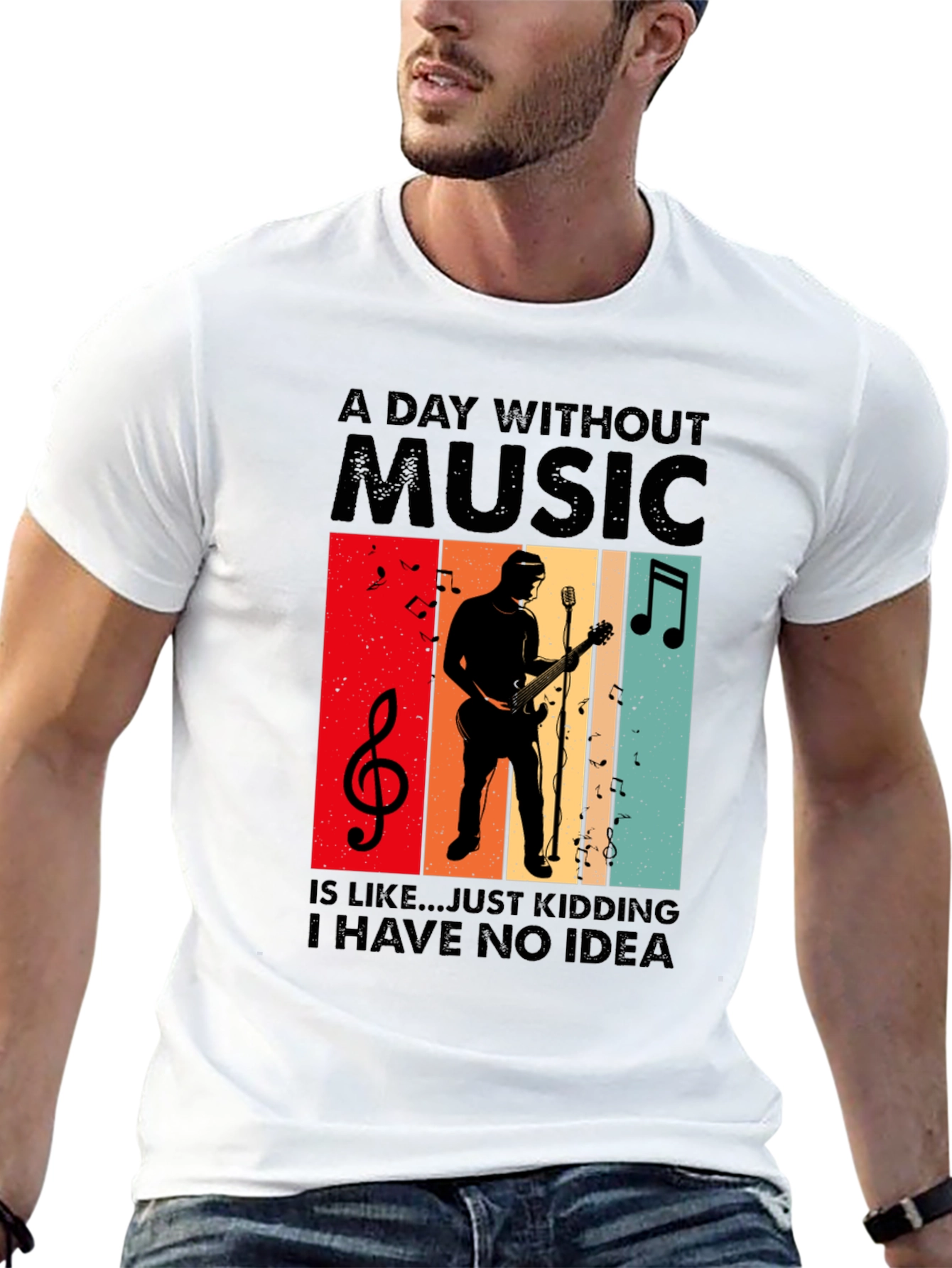 A Day Without Music T-Shirt - Musician Tee