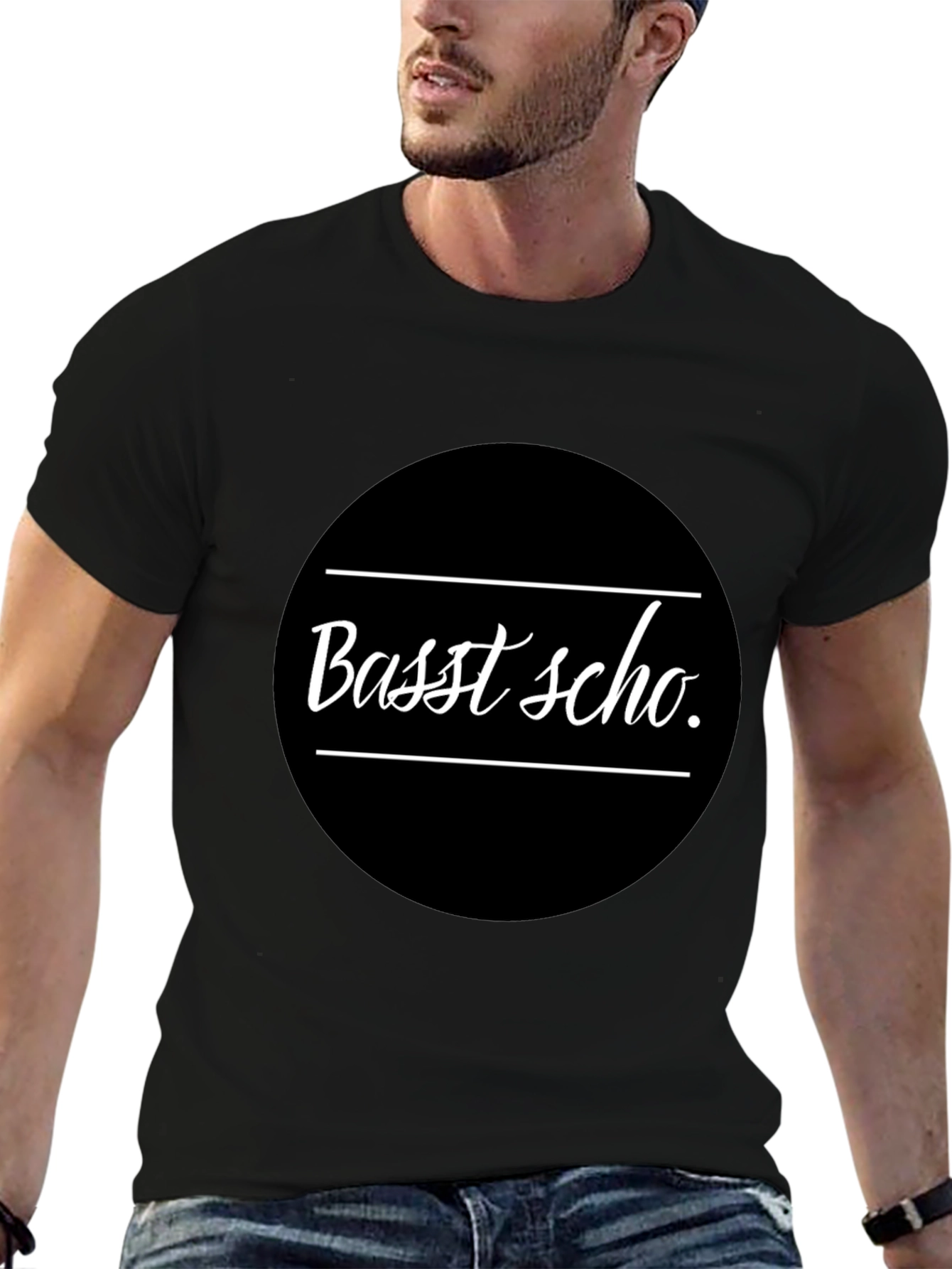 Basst Scho T-Shirt - Black Graphic Tee