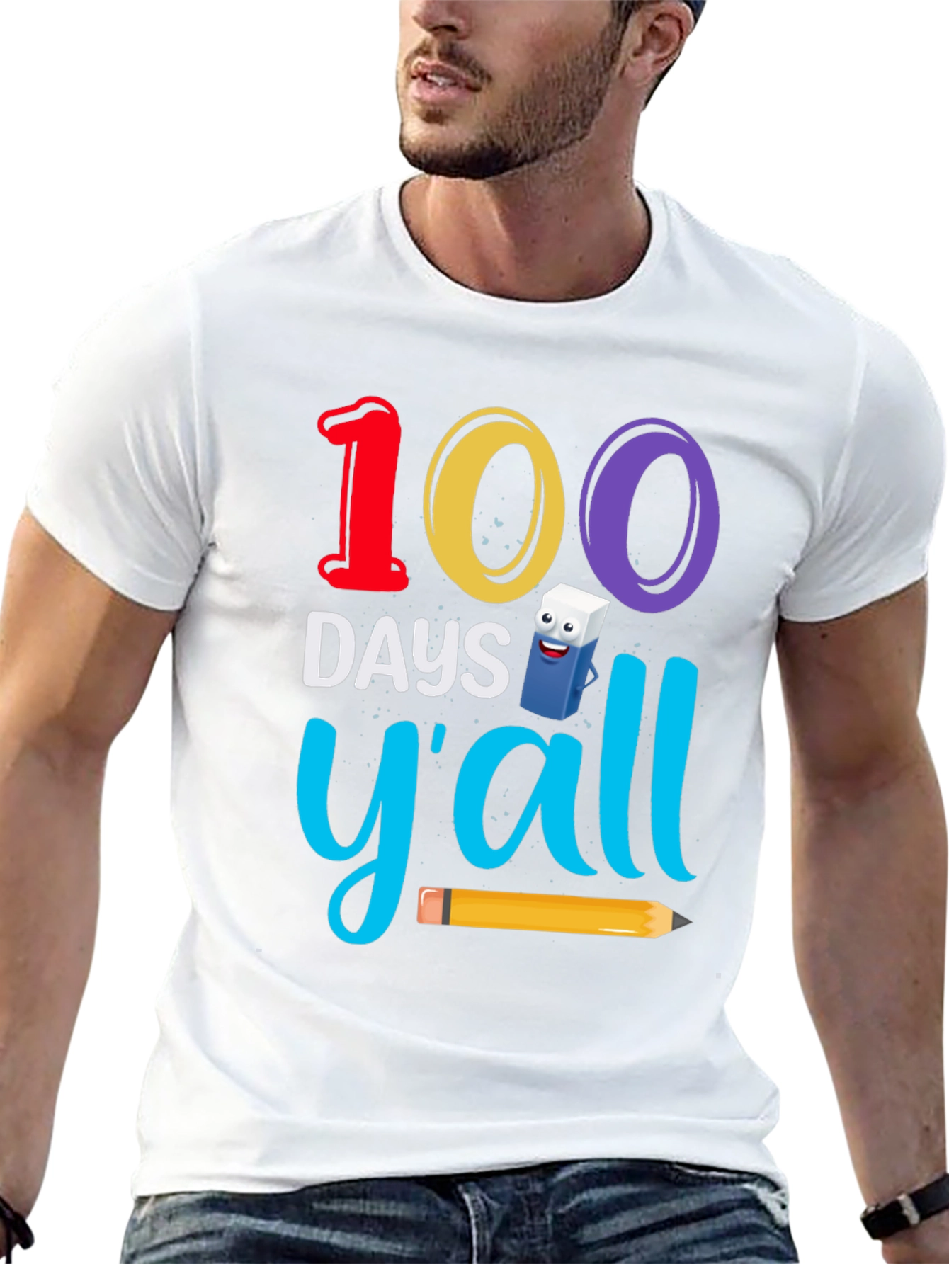 100 Days Yall T-Shirt - Teacher Appreciation