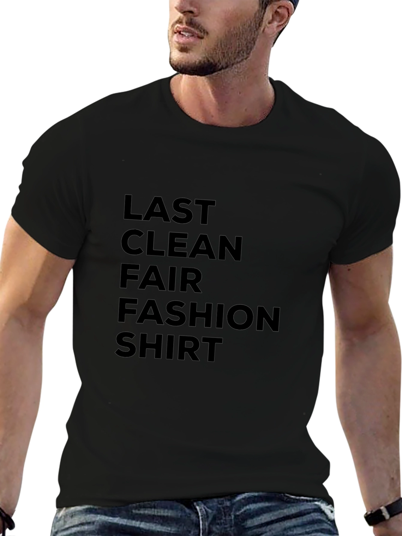 Last Clean Fair Fashion Shirt - Black Tee