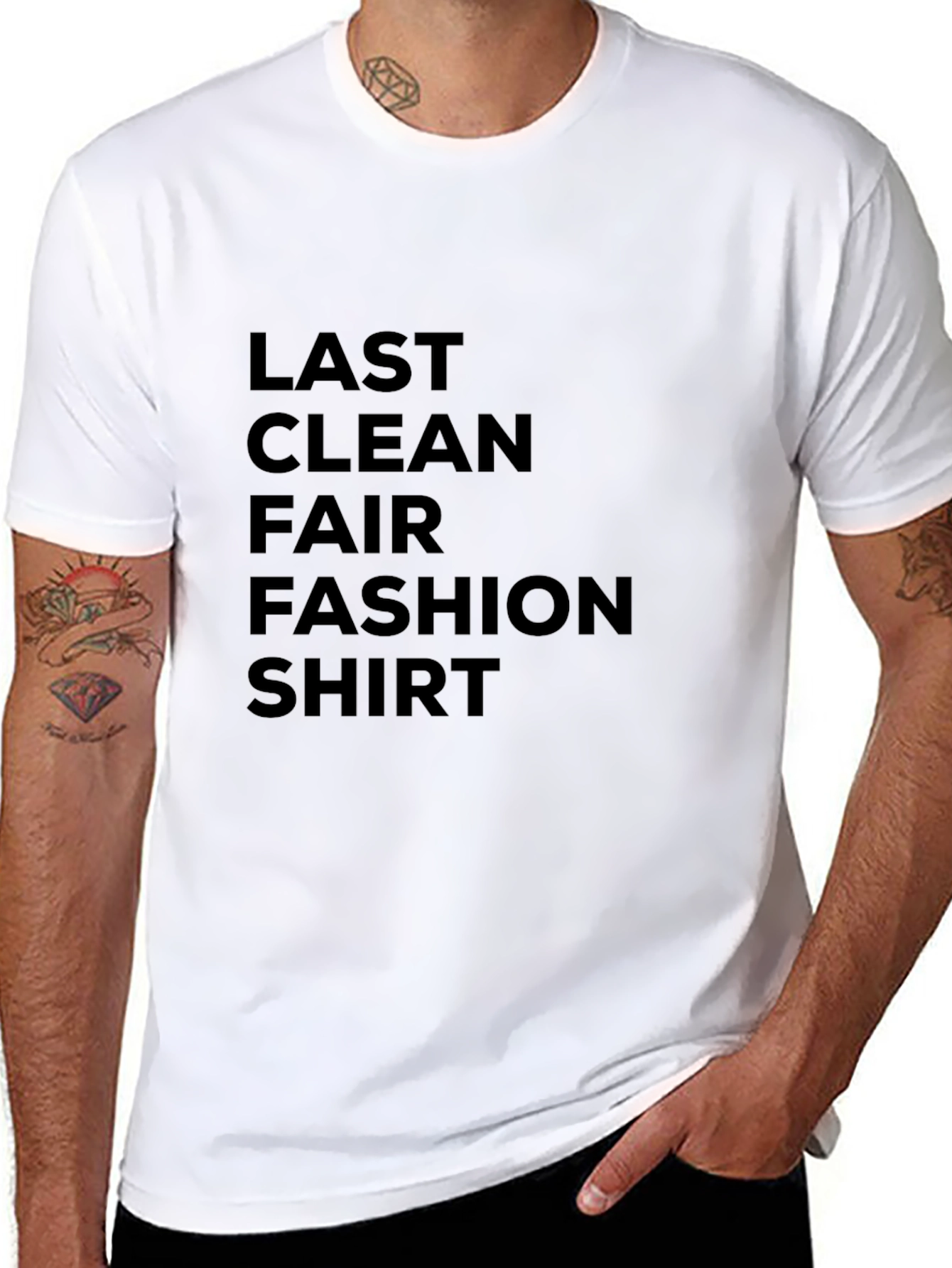 Last Clean Fair Fashion Shirt - Black Tee