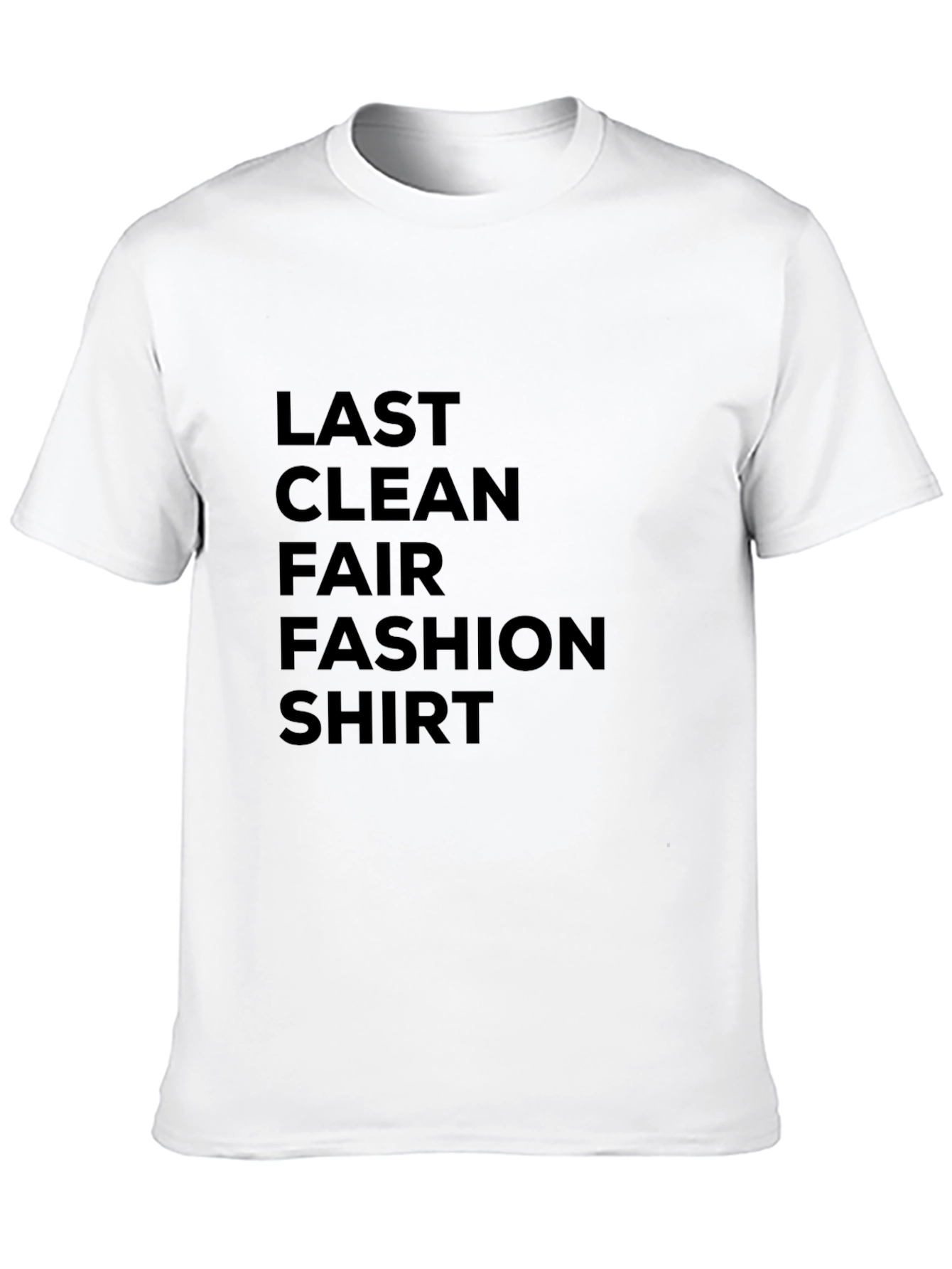 Last Clean Fair Fashion Shirt - Black Tee