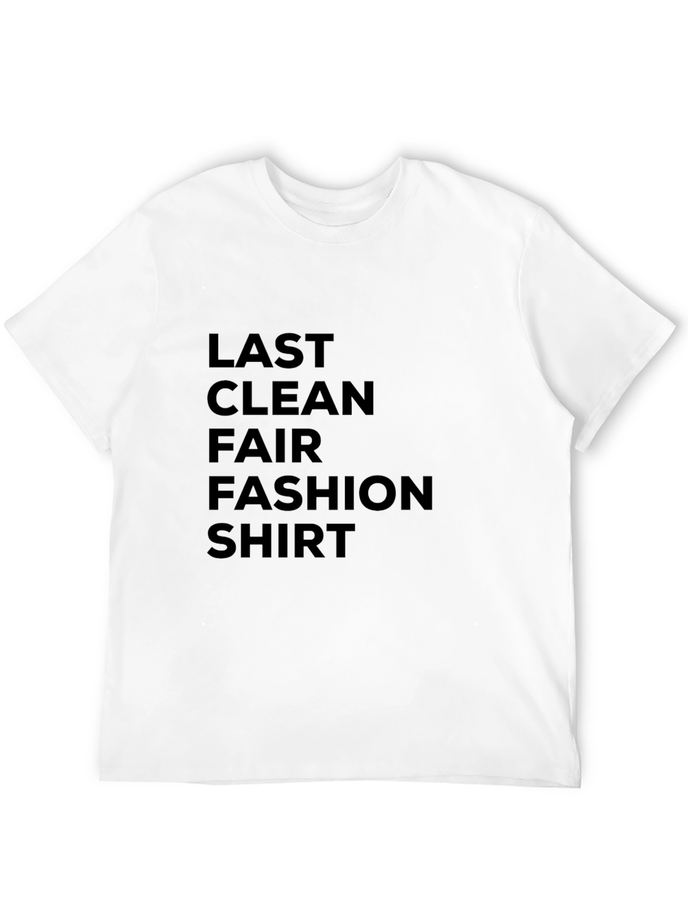 Last Clean Fair Fashion Shirt - Black Tee