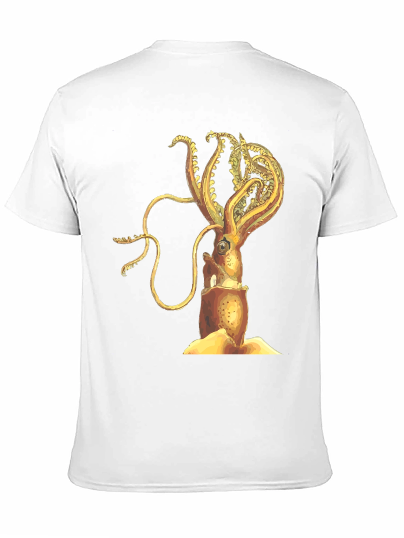 Squid Graphic Tee - Black Cotton Blend