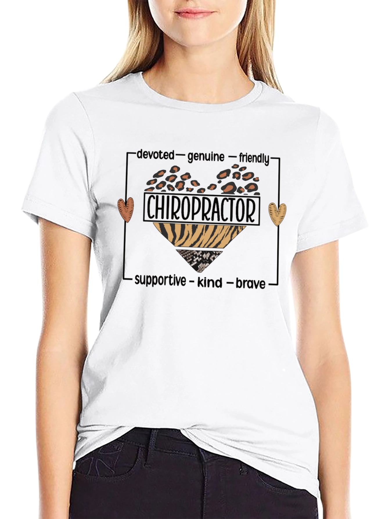 Chiropractor Heart Graphic T-Shirt